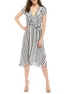 DN Designs Women's Ruffle Wrap Dress | belk