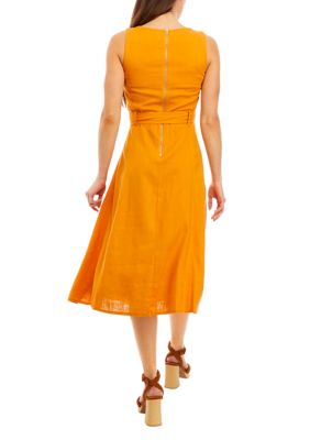 Women's Linen Pocket Dress