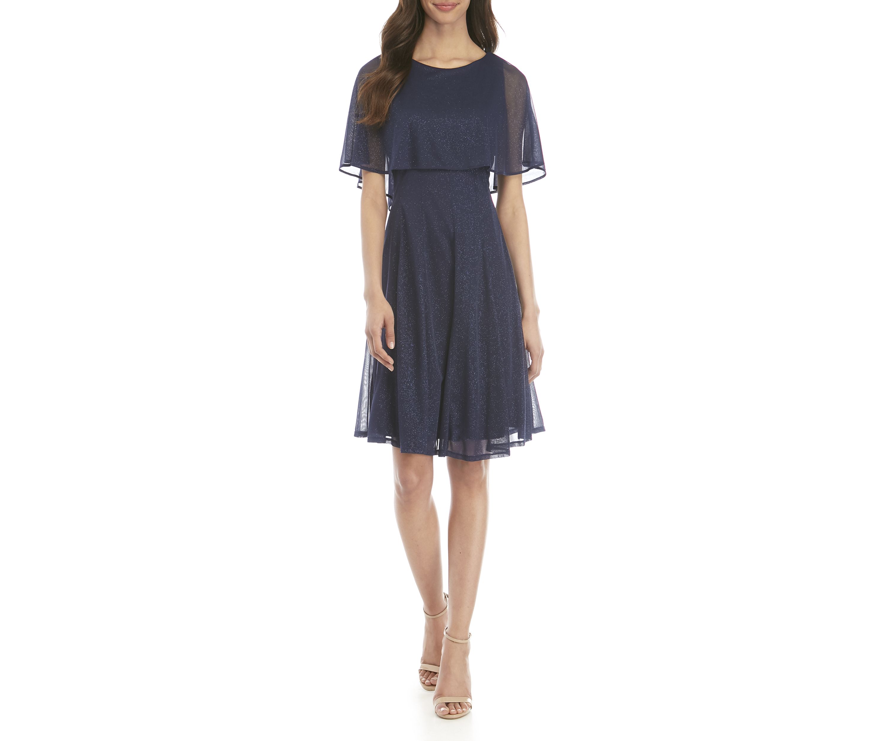 Cape Sparkle Dress