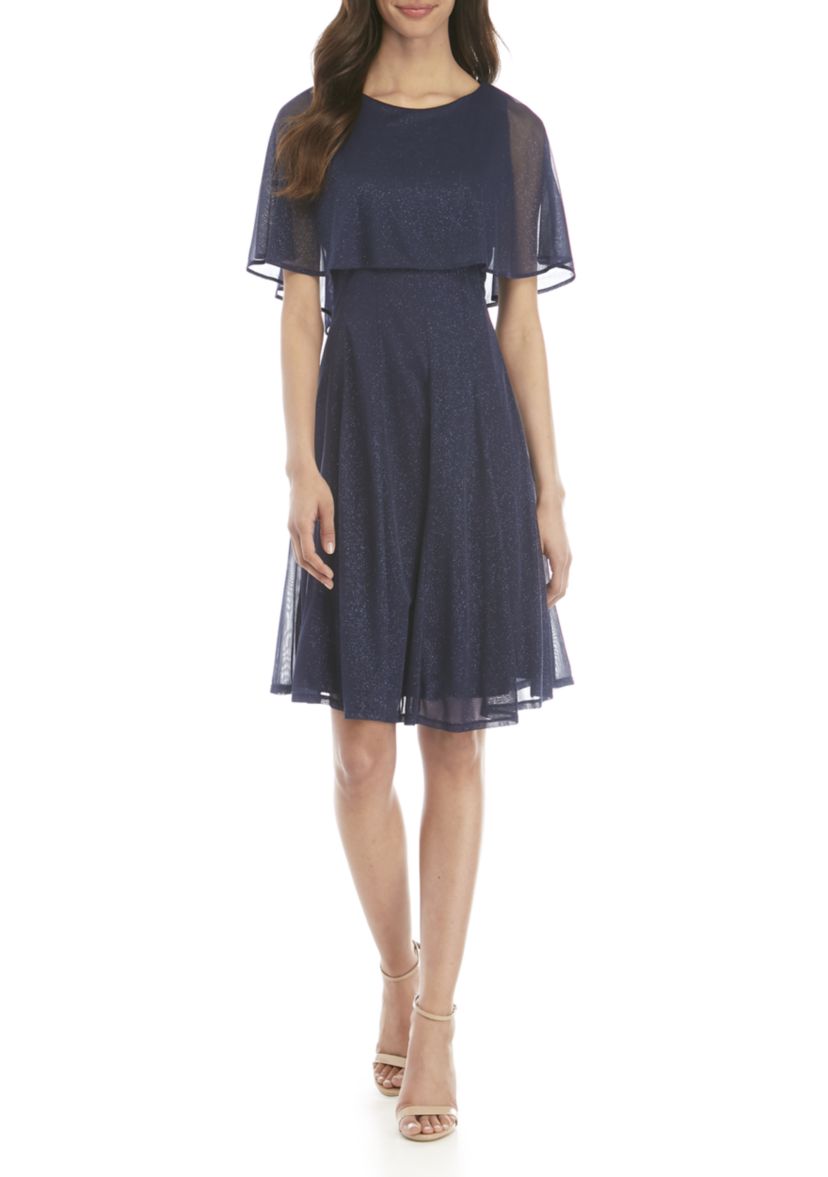 Cape Sparkle Dress