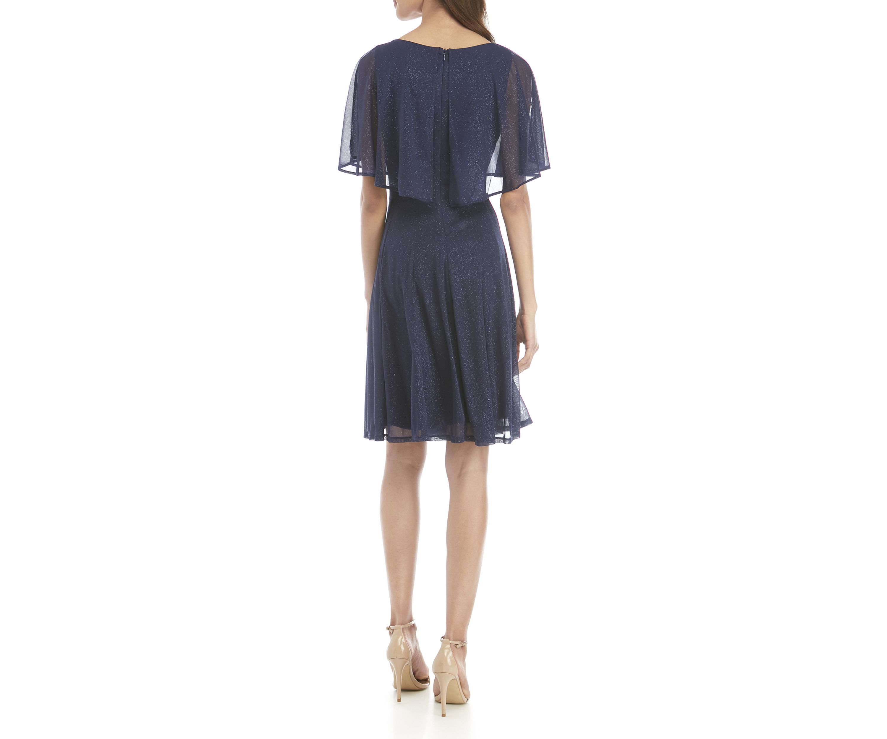 Cape Sparkle Dress
