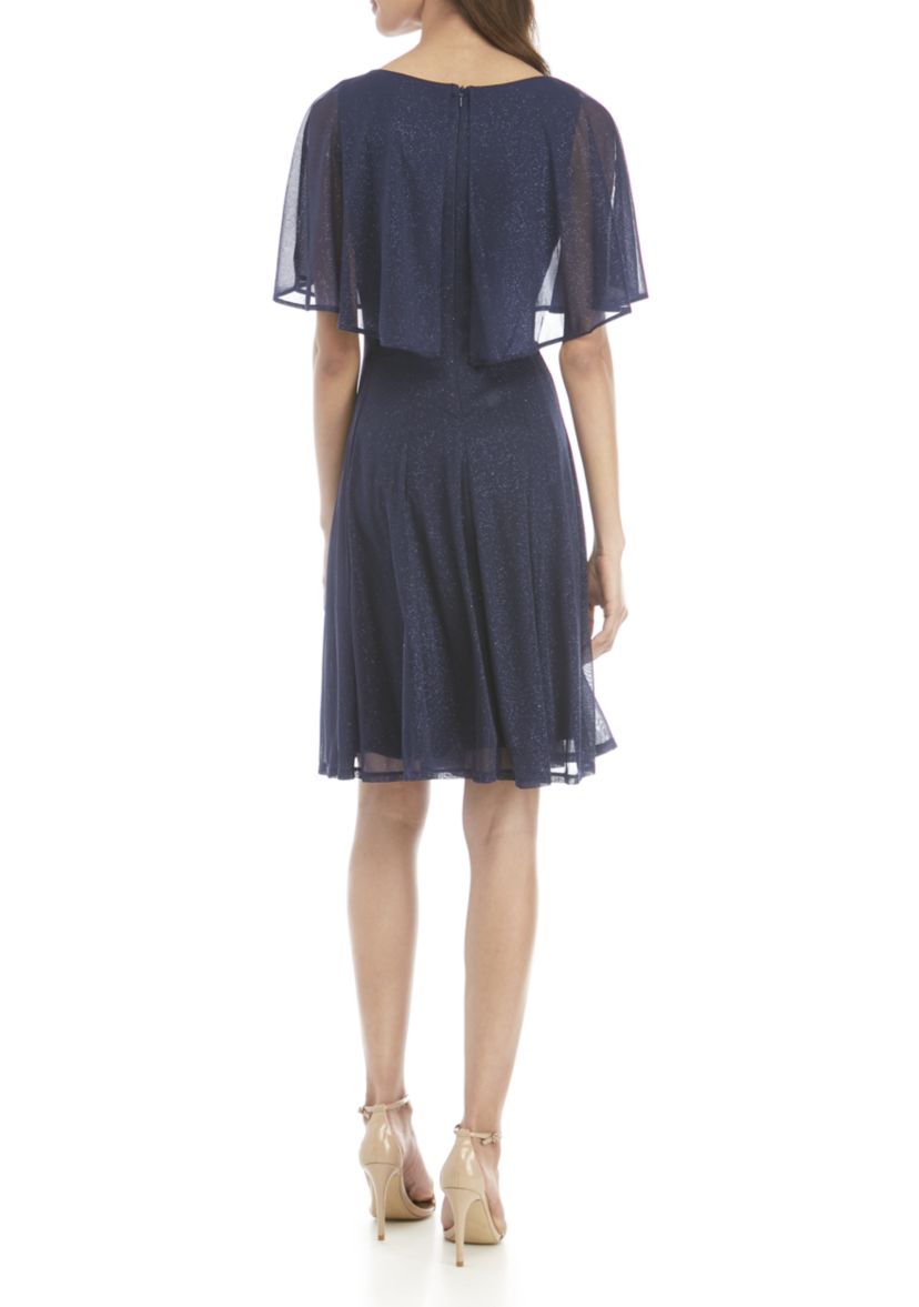 Cape Sparkle Dress