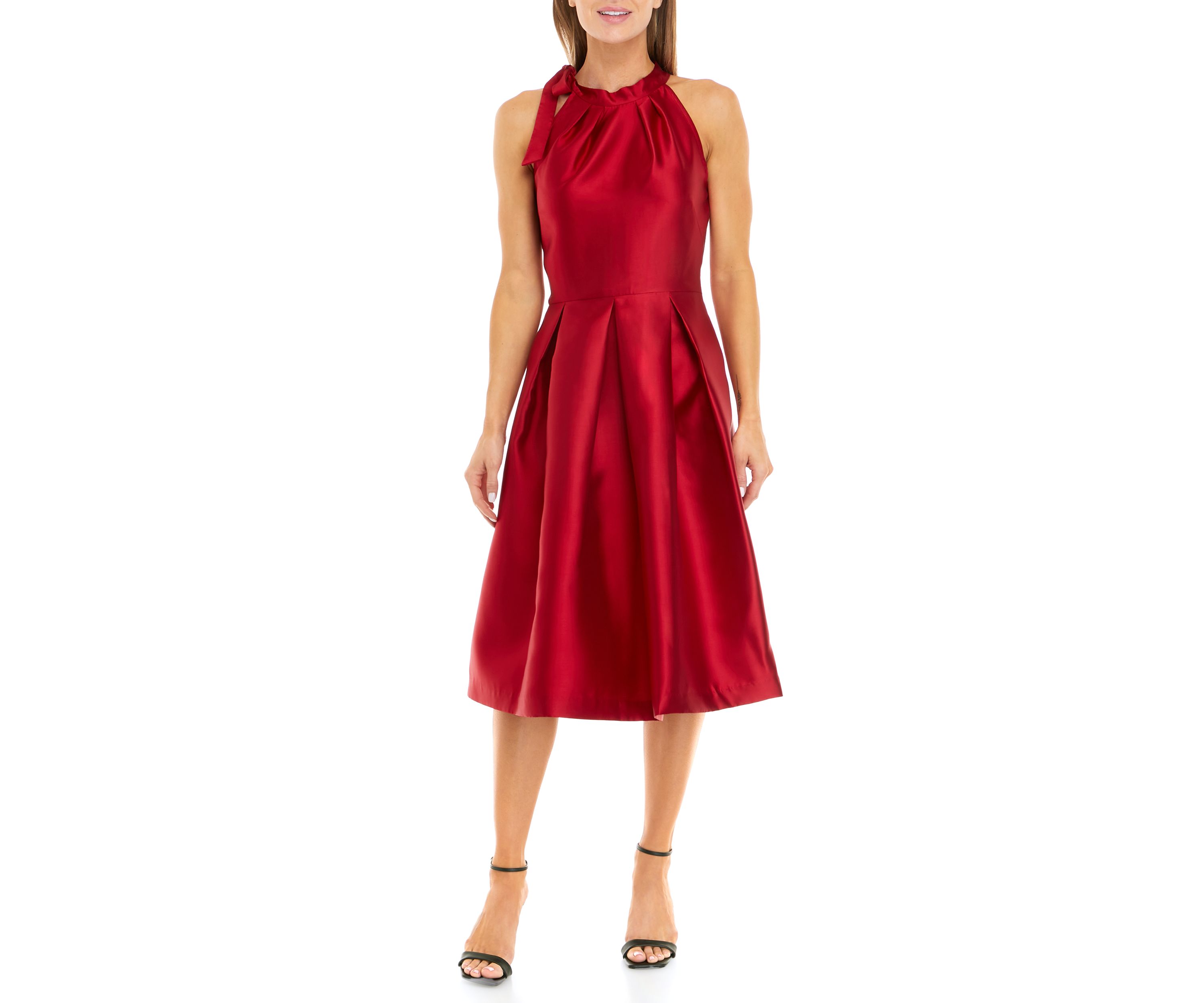 Womens Sleeveless Halter Dress