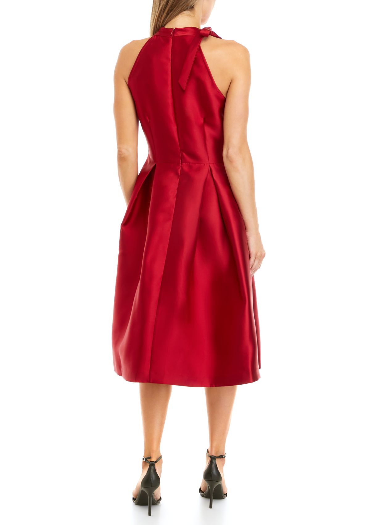 Womens Sleeveless Halter Dress