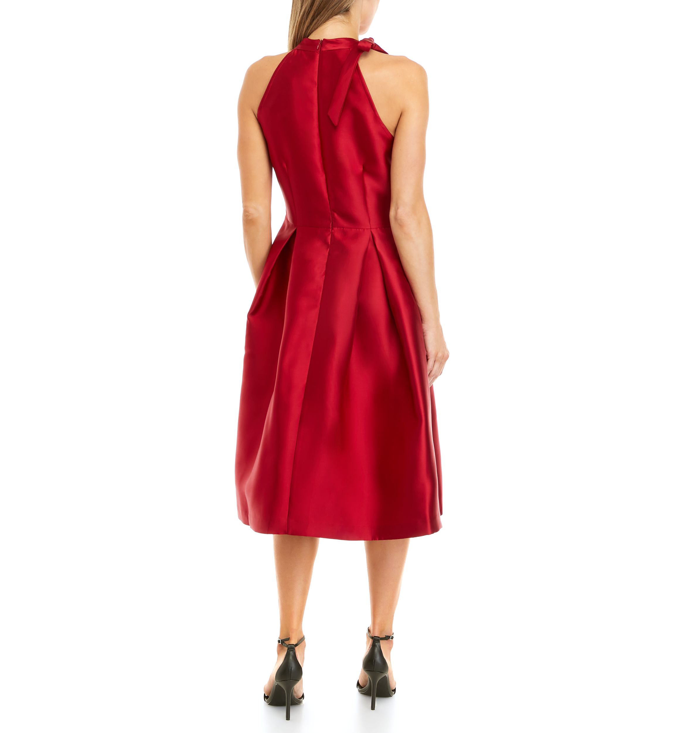 Womens Sleeveless Halter Dress