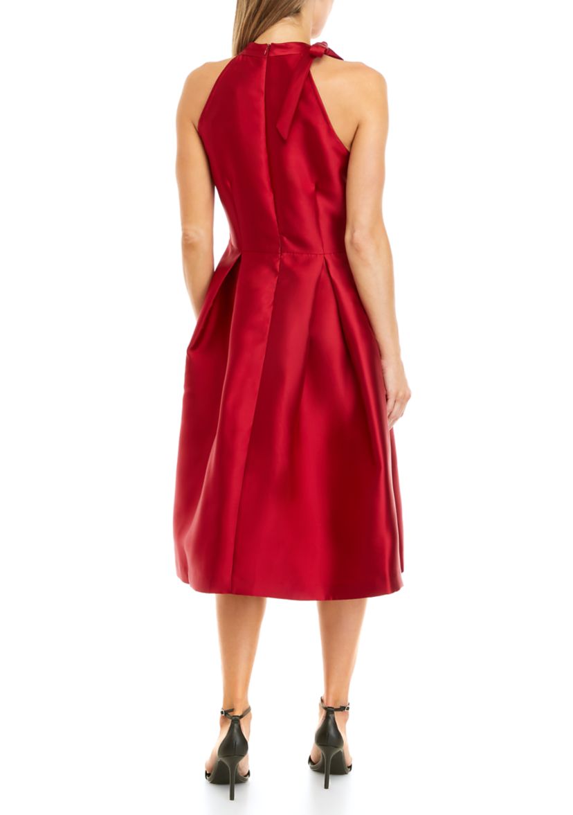 Womens Sleeveless Halter Dress