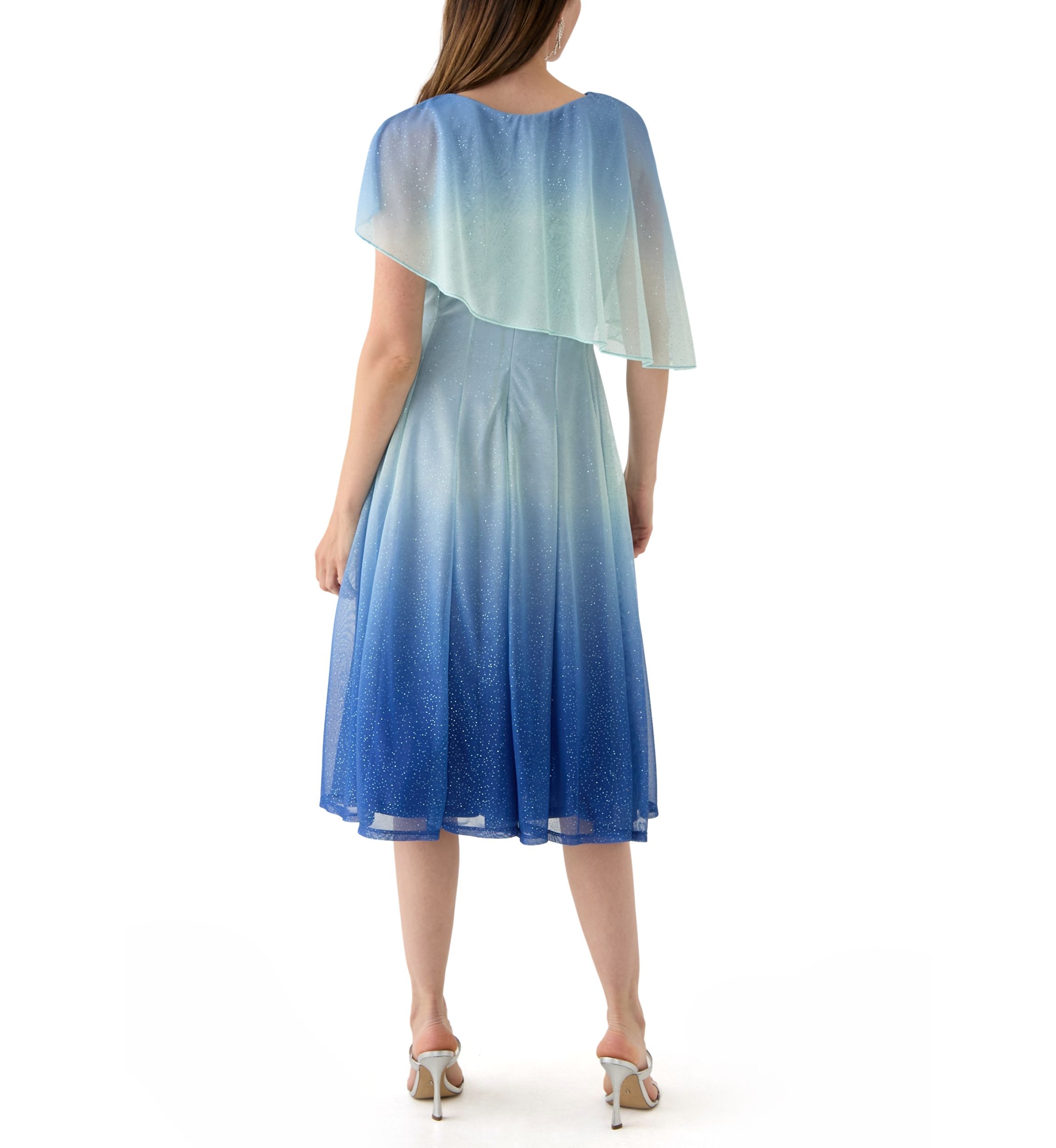 Womens Sleeveless Crew Neck Printed Dress