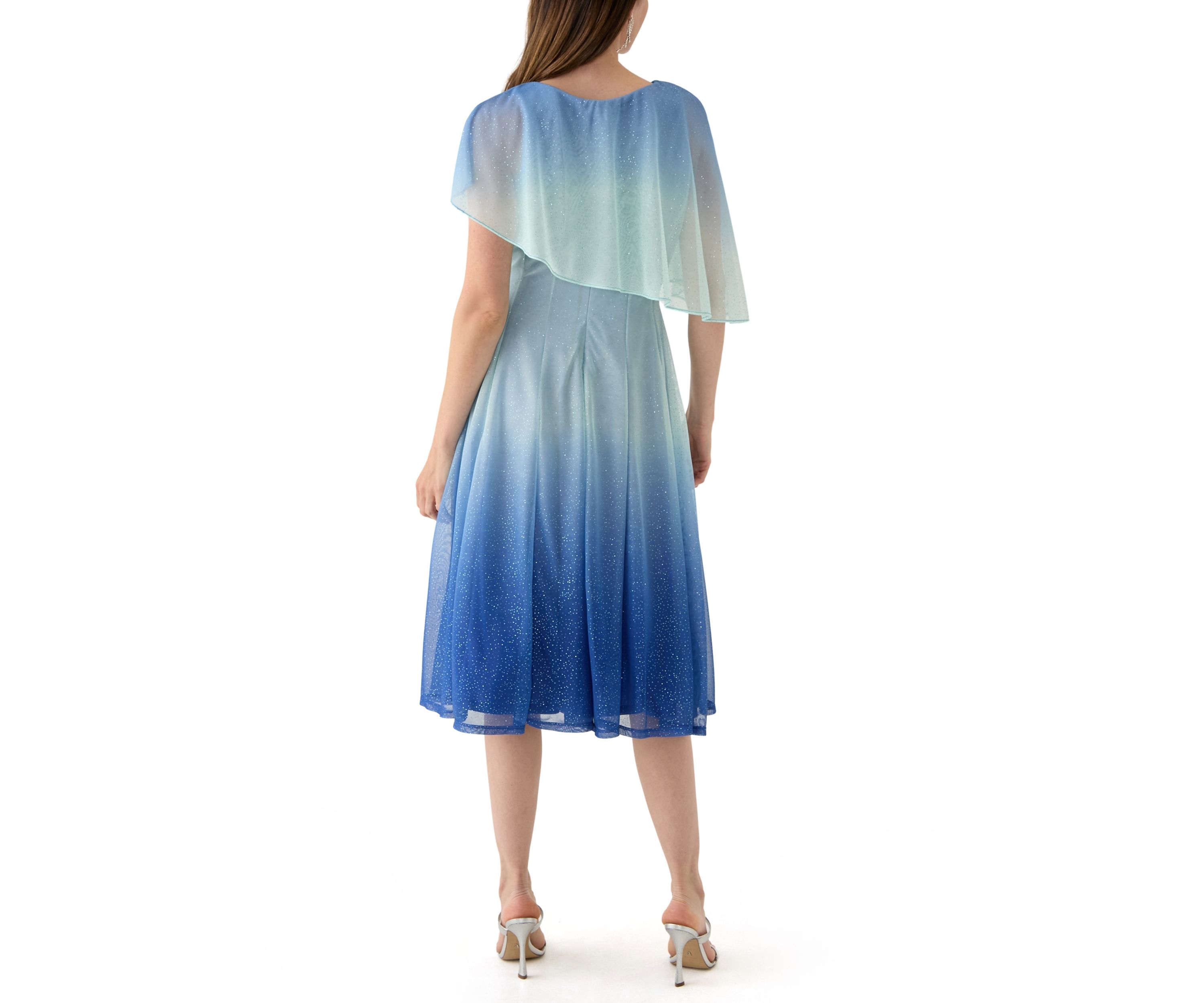 Womens Sleeveless Crew Neck Printed Dress