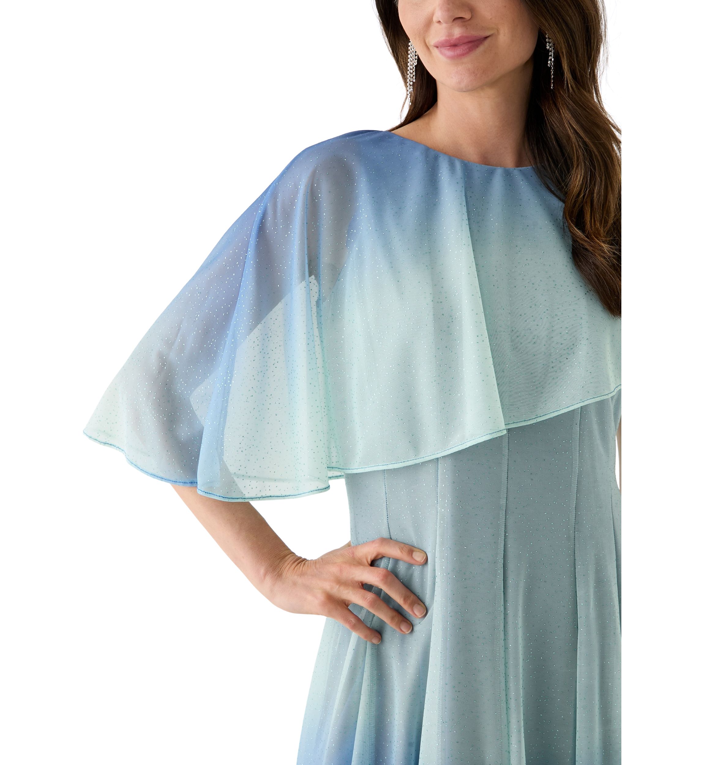 Womens Sleeveless Crew Neck Printed Dress