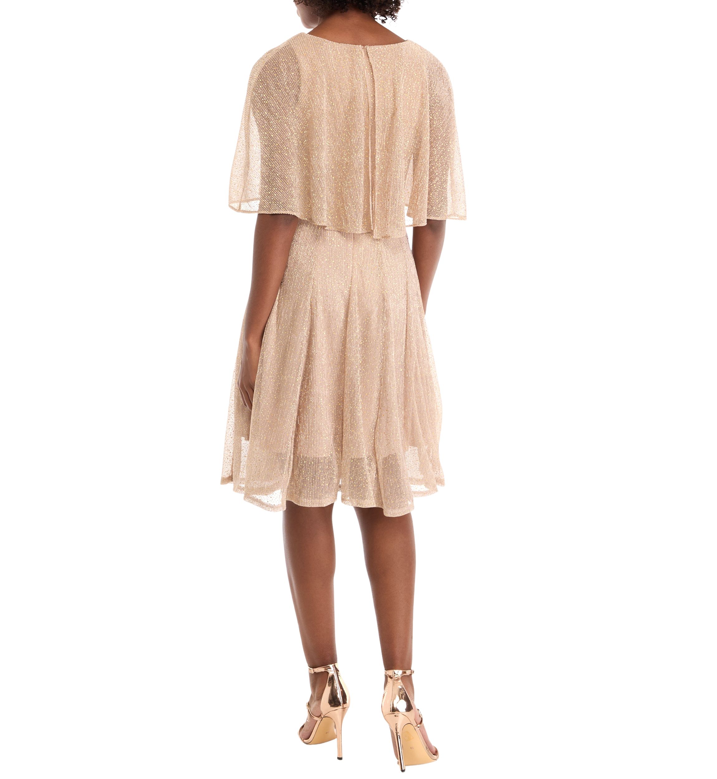 Capelet Glitter Dress