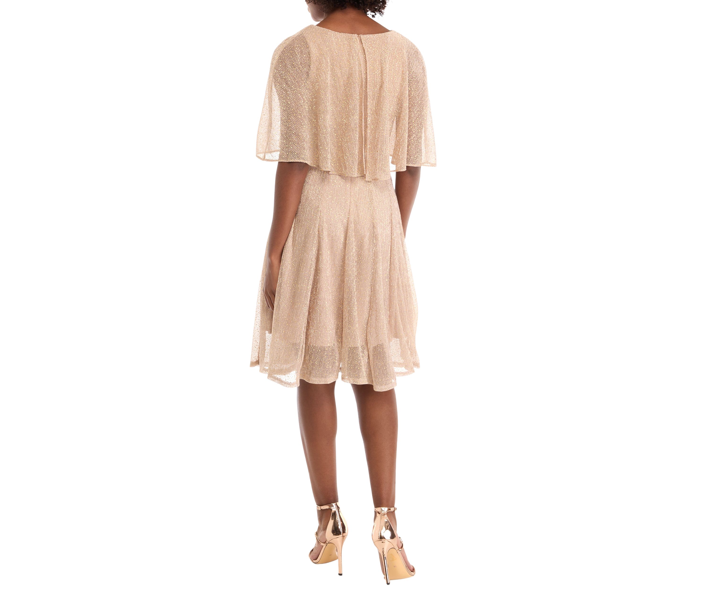 Capelet Glitter Dress