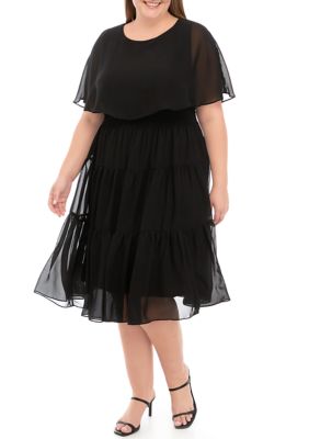 Belk plus size outlet black dresses