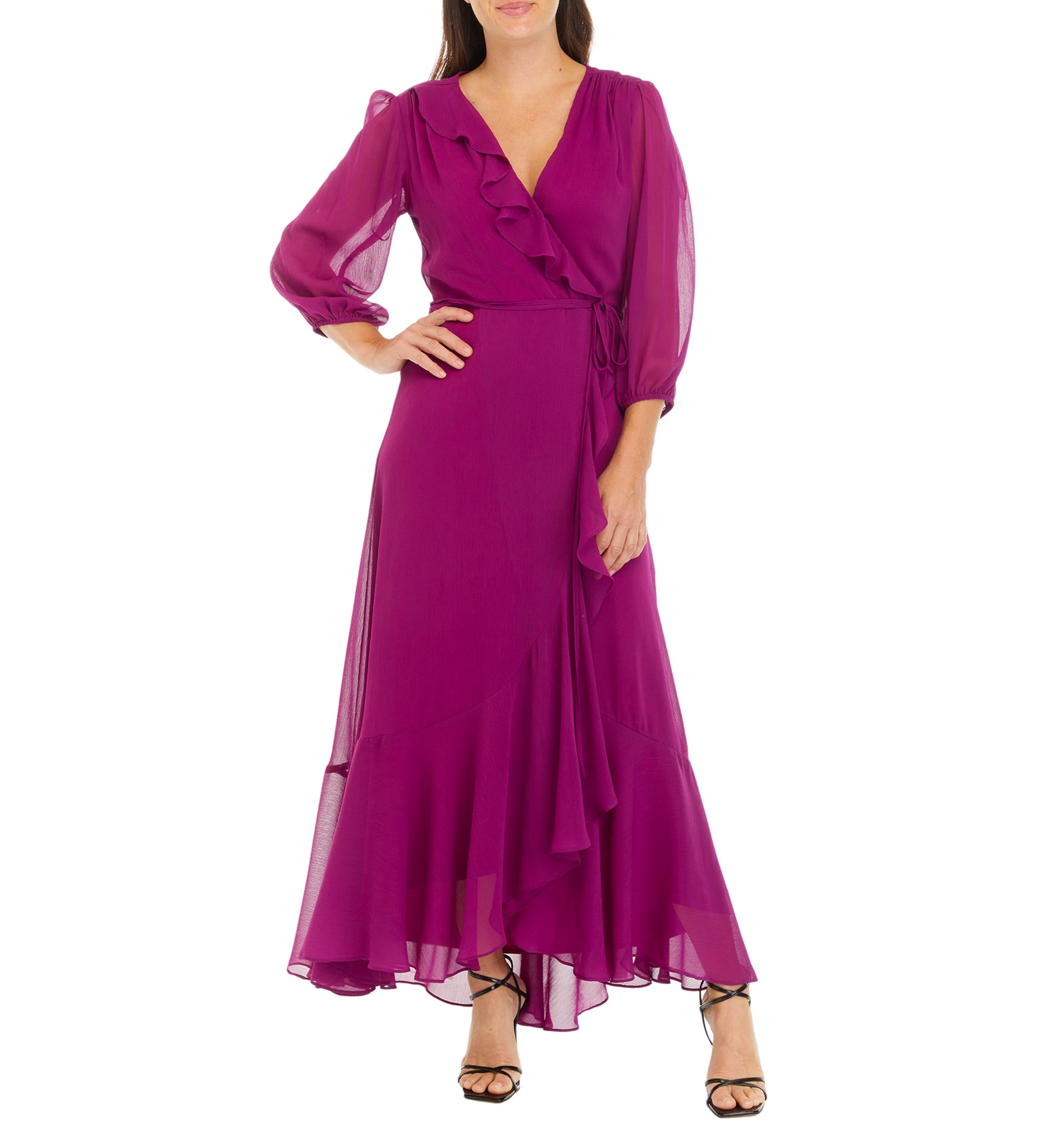 Womens Mesh V-Neck Fit and Flare Dress