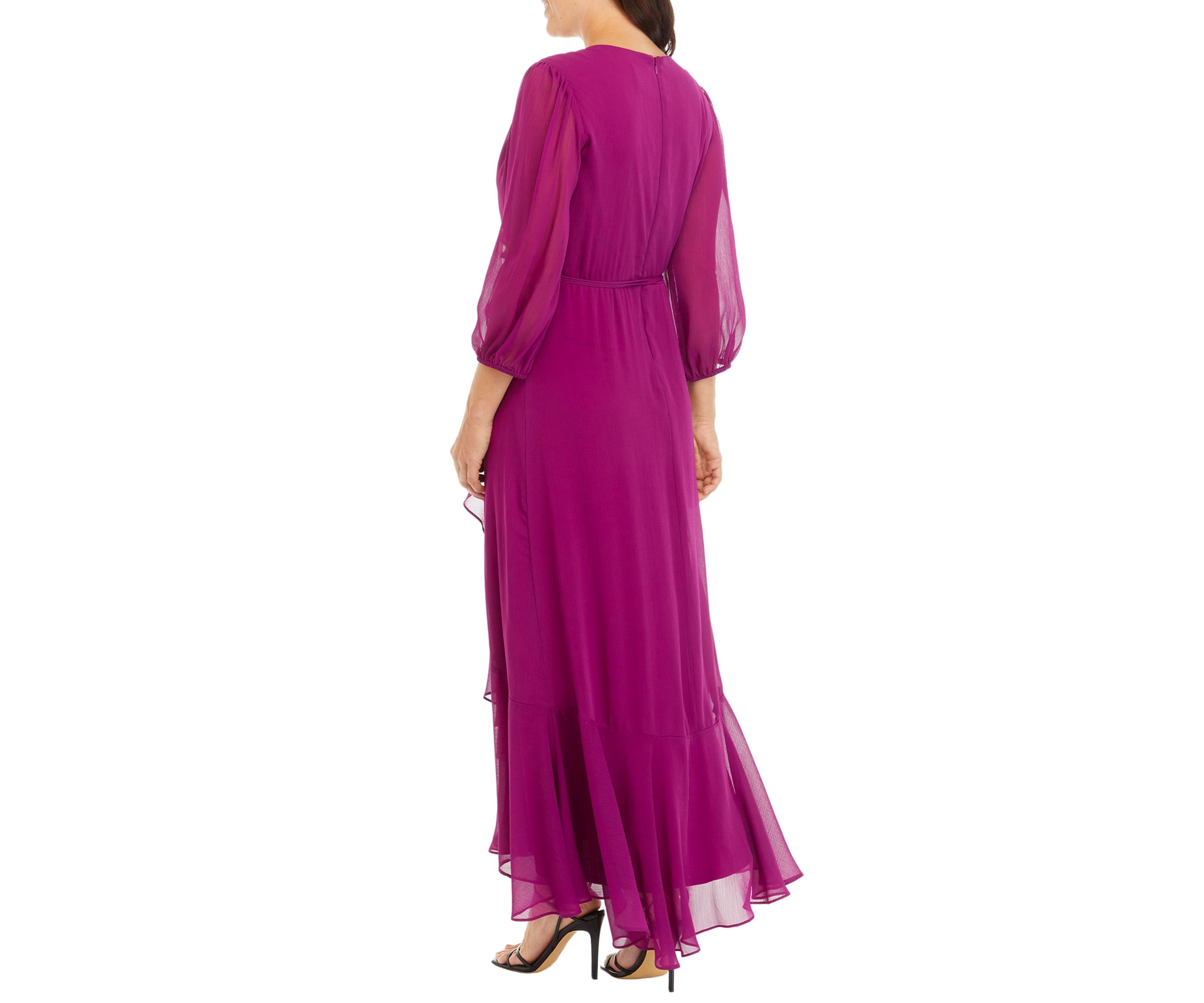 Womens Mesh V-Neck Fit and Flare Dress