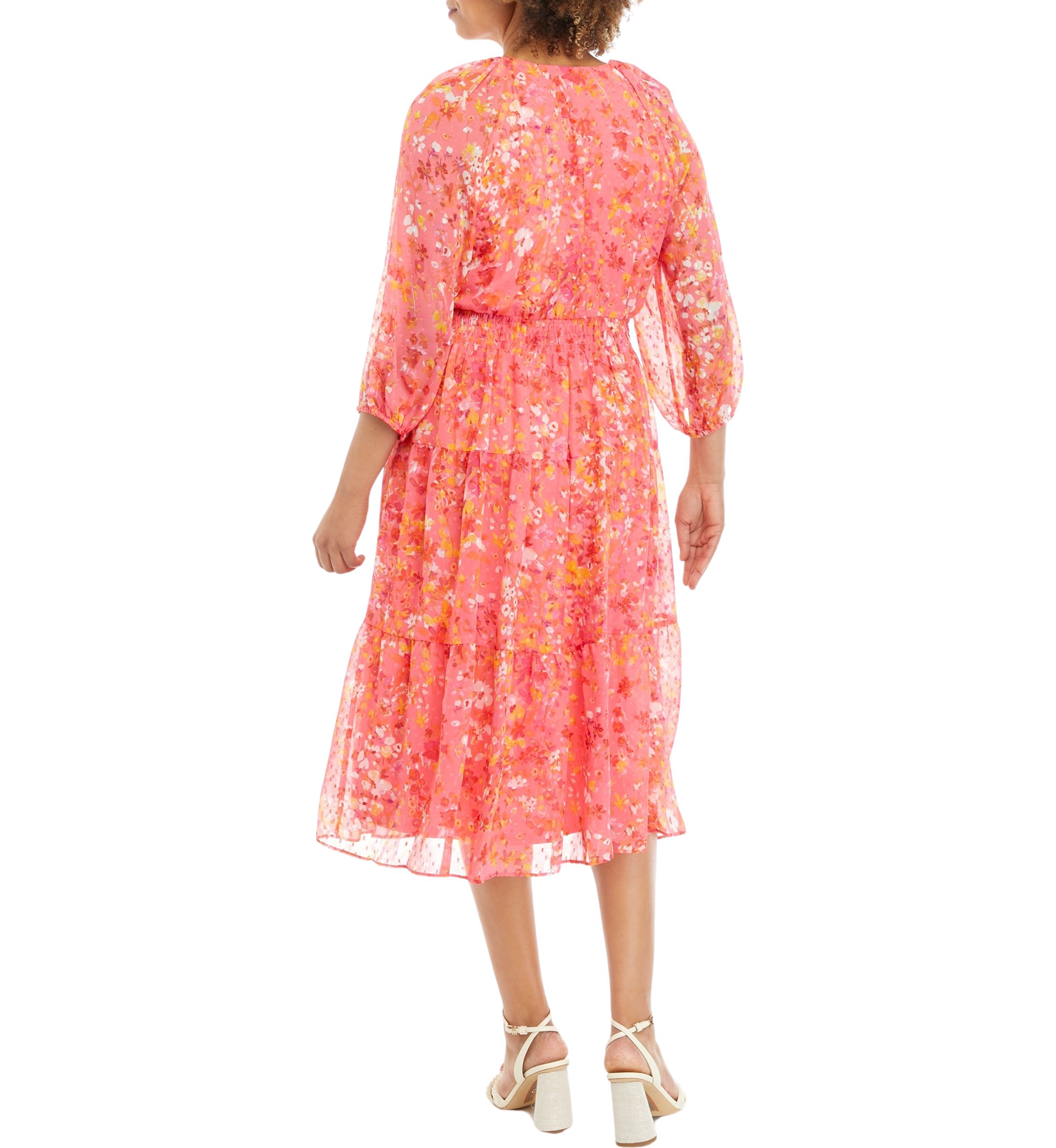 Womens Ditsy Floral Printed Dress