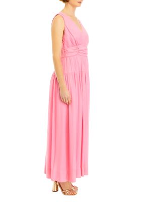 Women's Ruched Waist Maxi Dress