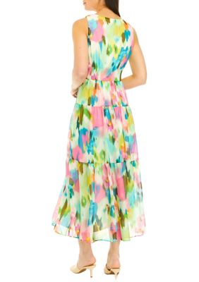 Women's Sleeveless Multicolored Dress