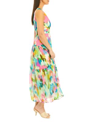 Women's Sleeveless Multicolored Dress