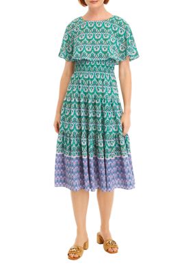 Women's Printed Midi Dress