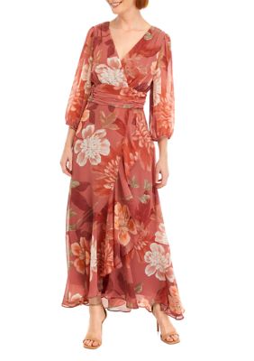 Maison Tara Women's Printed Maxi Dress | belk