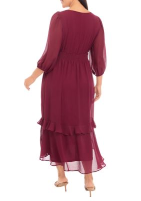 Belk burgundy dress best sale