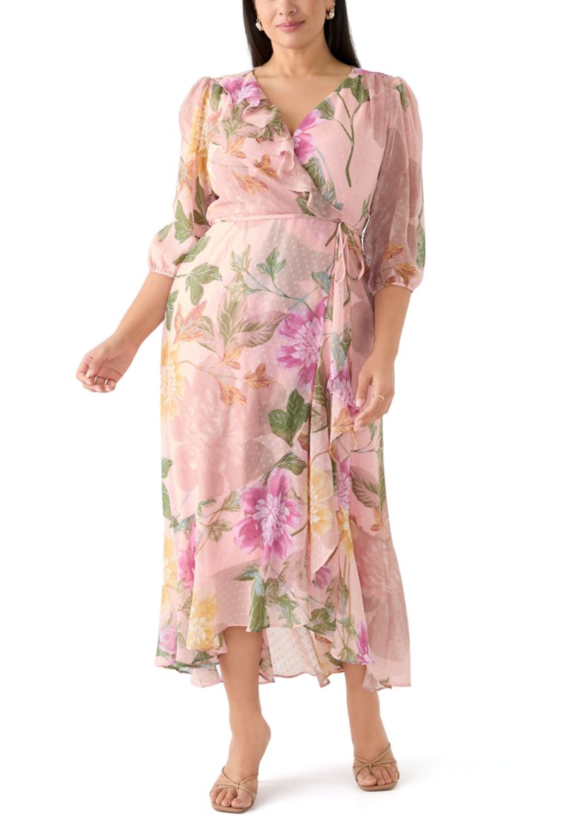 Plus Size Floral Maxi Dress