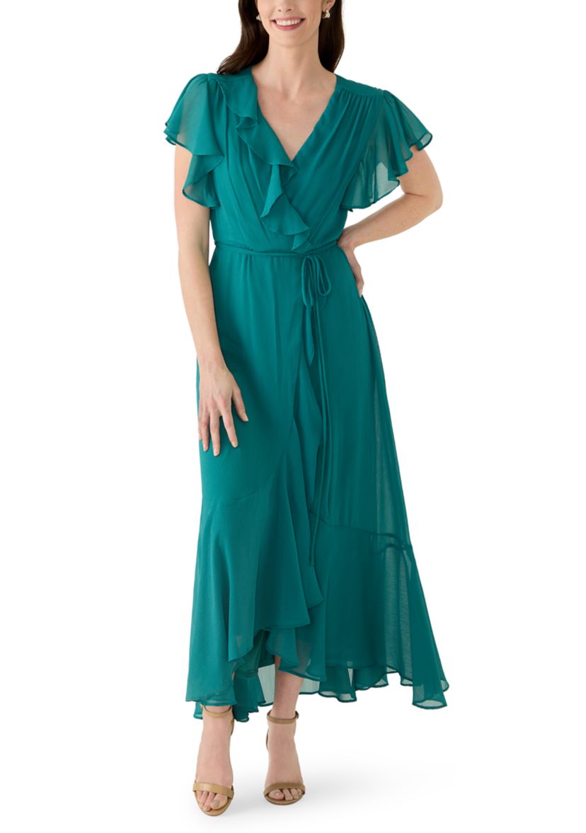 sleeveless chiffon midi dress Lola Sleeveless Chiffon Midi Dress