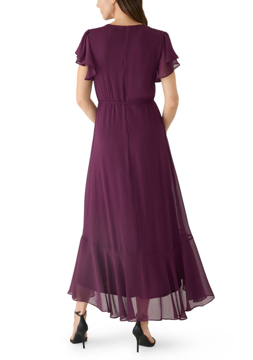 sleeveless chiffon midi dress Lola Sleeveless Chiffon Midi Dress
