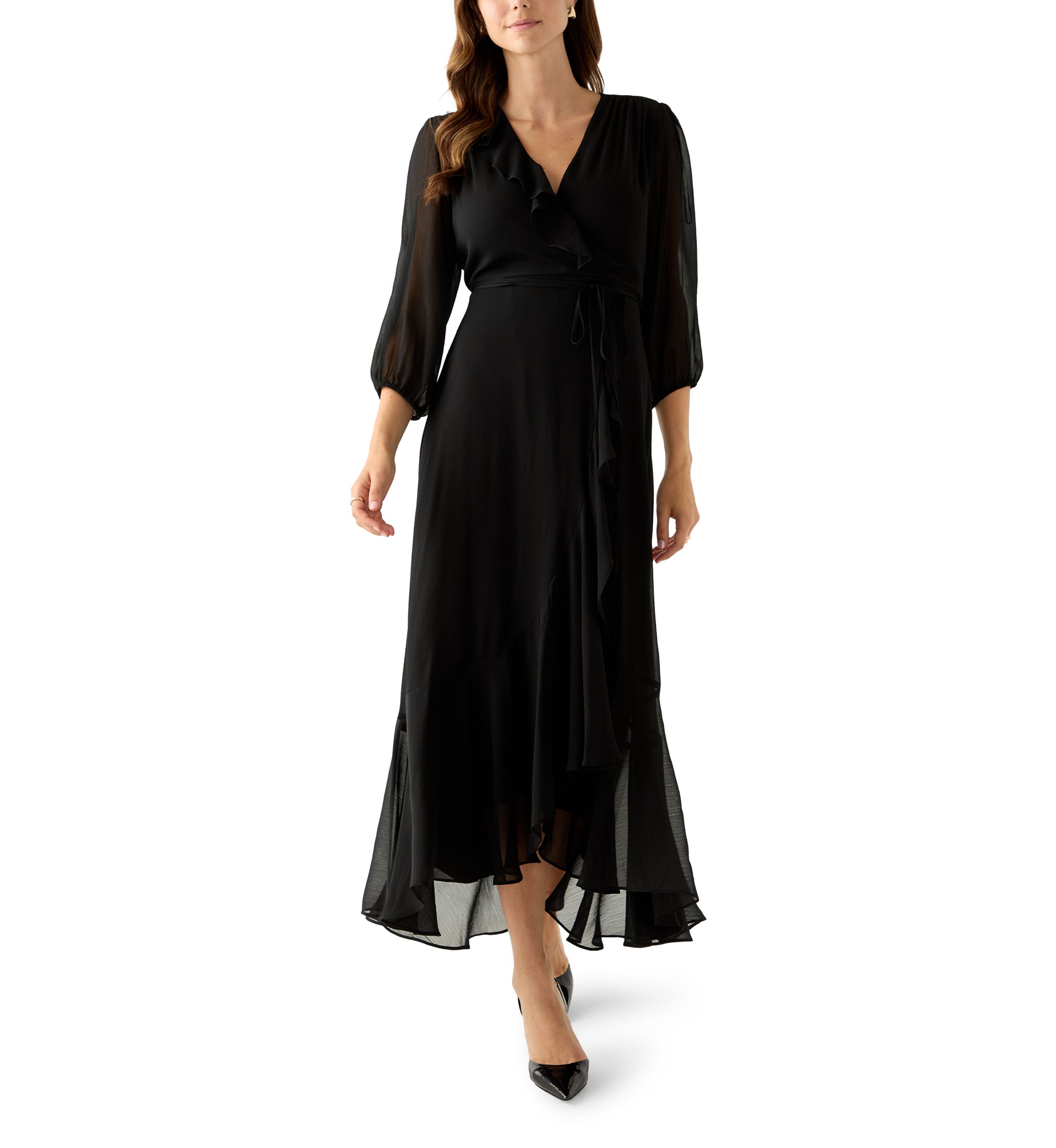 princess polly baby blue dress black crushed velvet dress main image 1