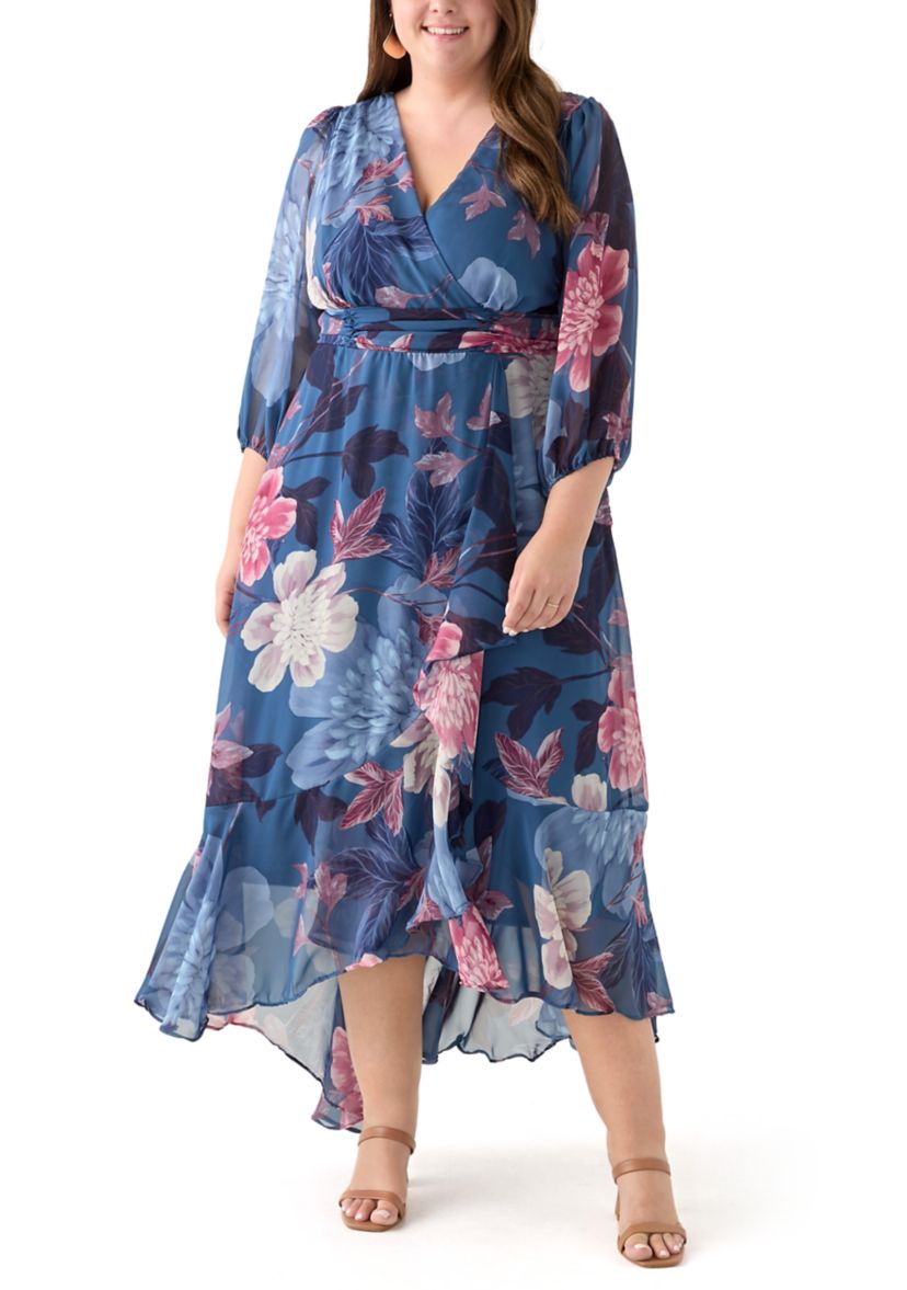 blue cotton maxi dress Savanna Steppe 100% Cotton Maxi Dress in Light Blue Stripe