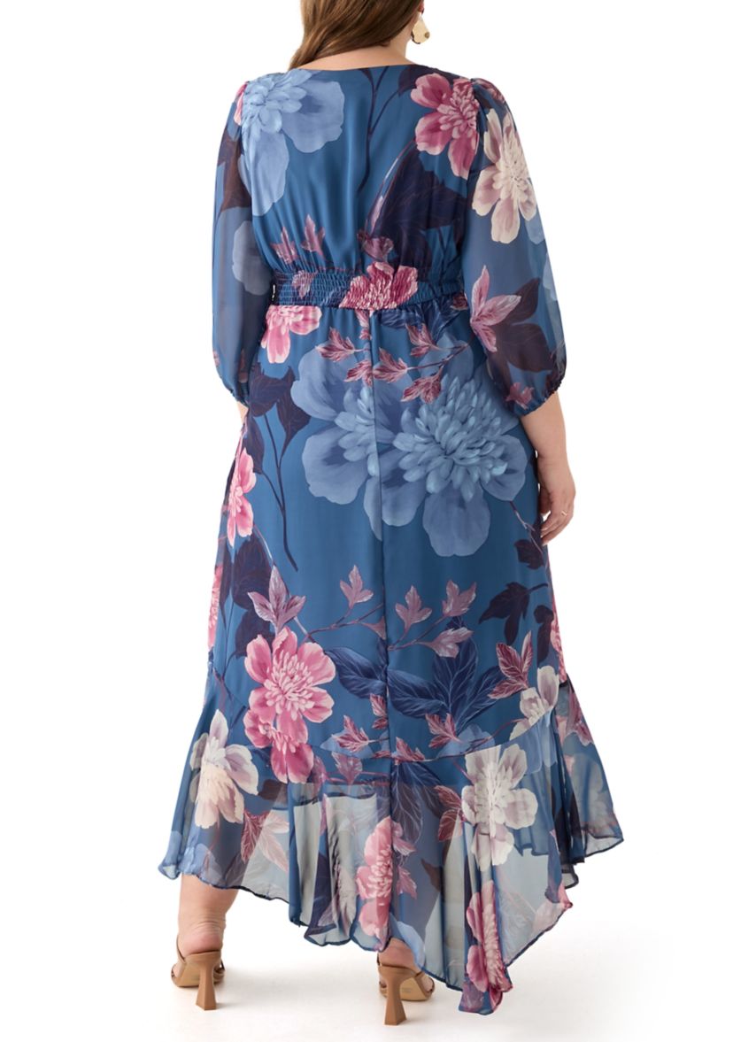 kenzie maxi dress Kenzie Half Sleeve Jersey Maxi Dress, Floral Abstract – Jolie Moi Retail