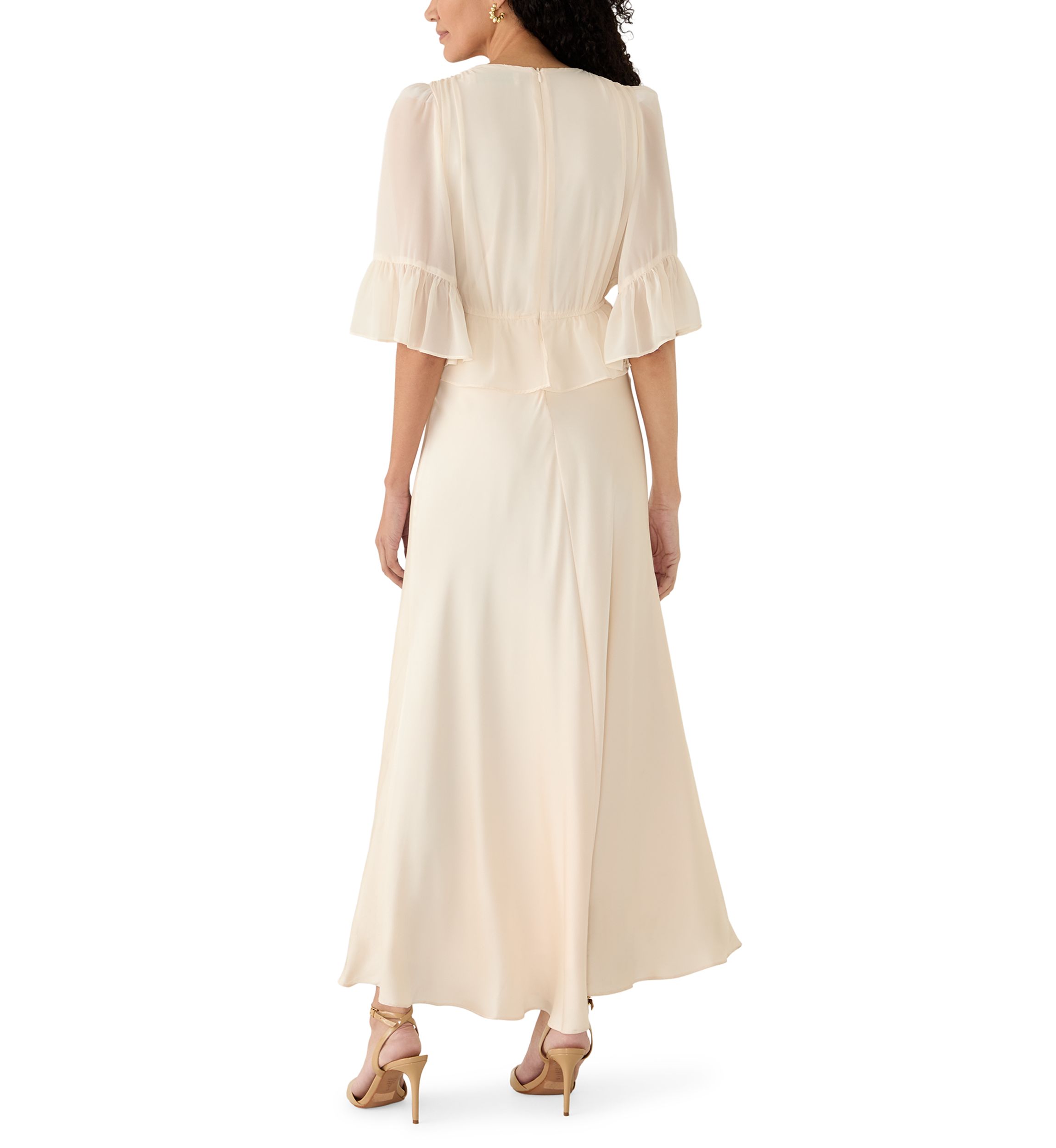 linen dress embroidered Coastal Chic Geometric Embroidered Linen Midi Dress Cream / M main image 1