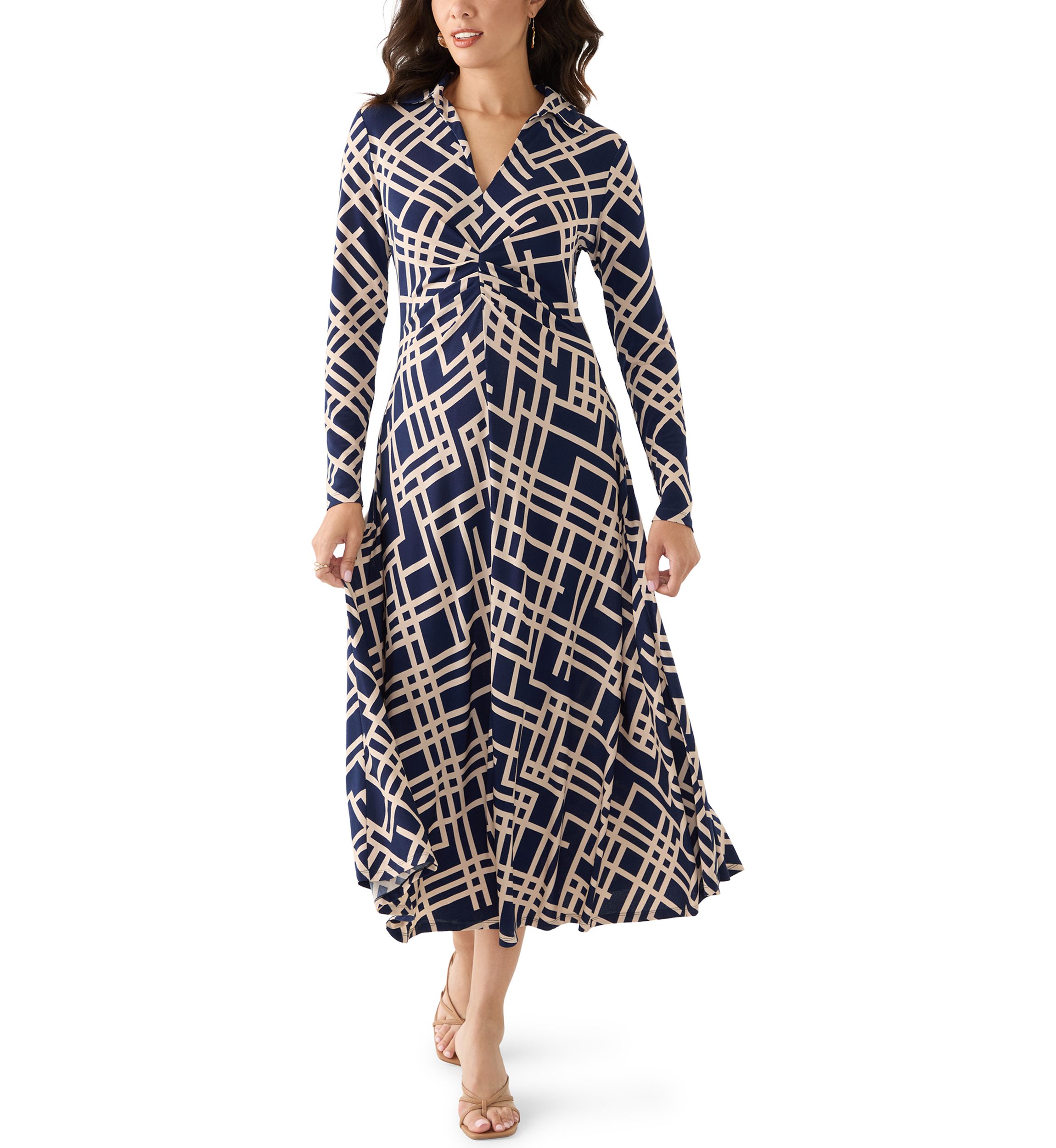fitted lace wedding dress R.Vivimos Womens Casual Long Sleeve Midi Dress Deep V Neck Elastic Waist A- Line Tiered Flowy Elegant Dresses (S, Black) at Amazon Women's Clothing  store