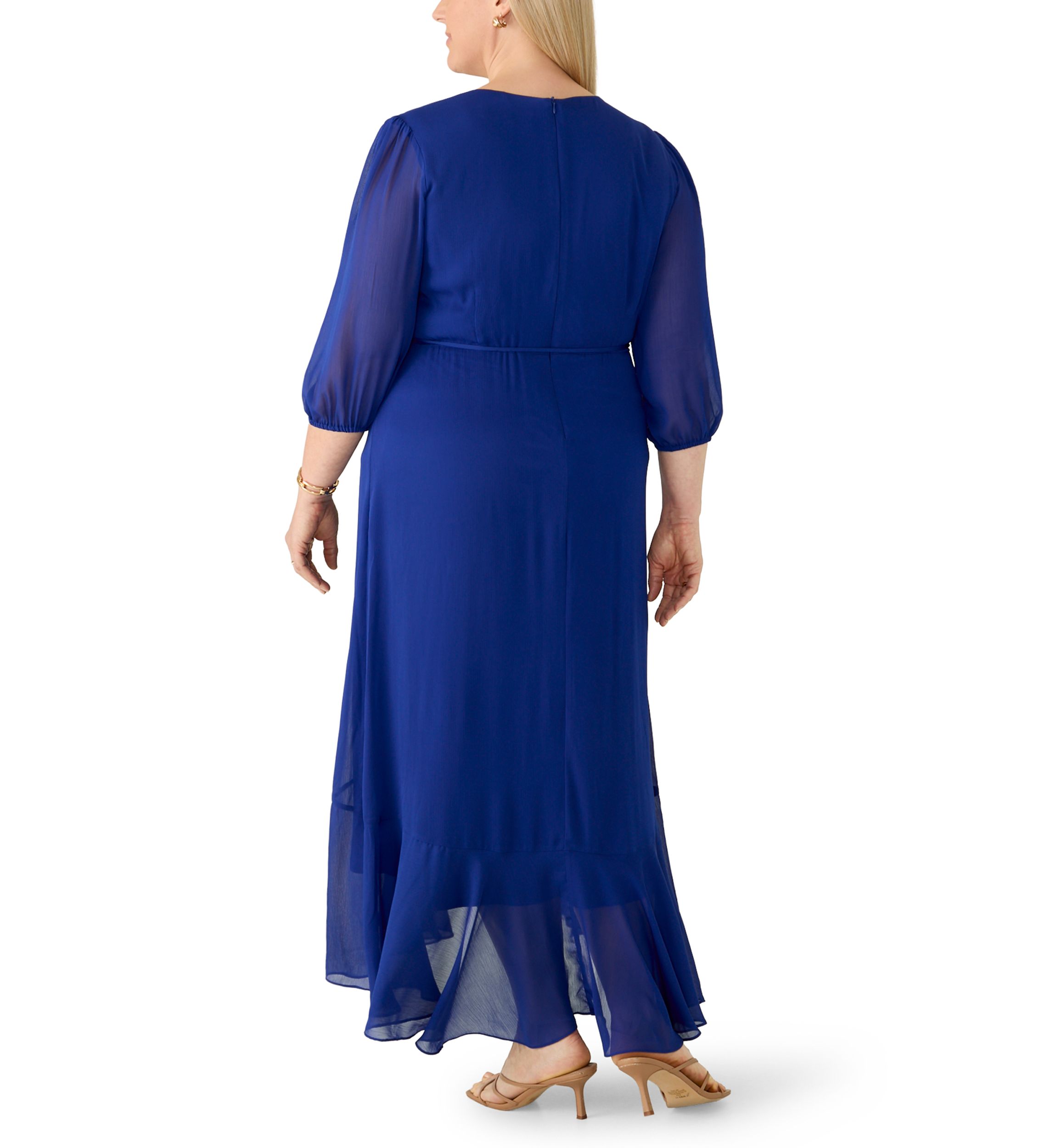 Women's Blue Plus Size Maxi Dresses