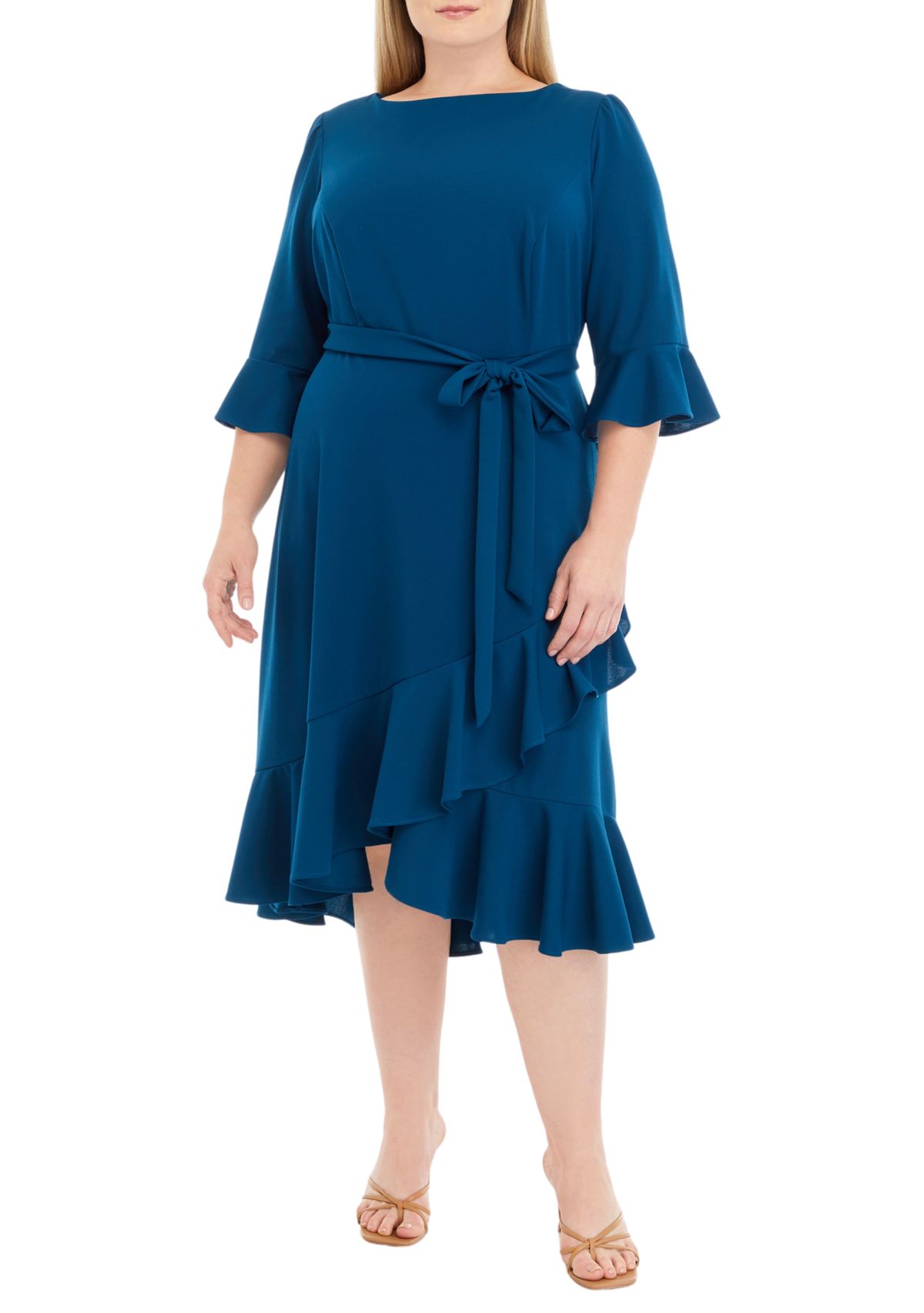 Plus Size Bell Sleeve Dress