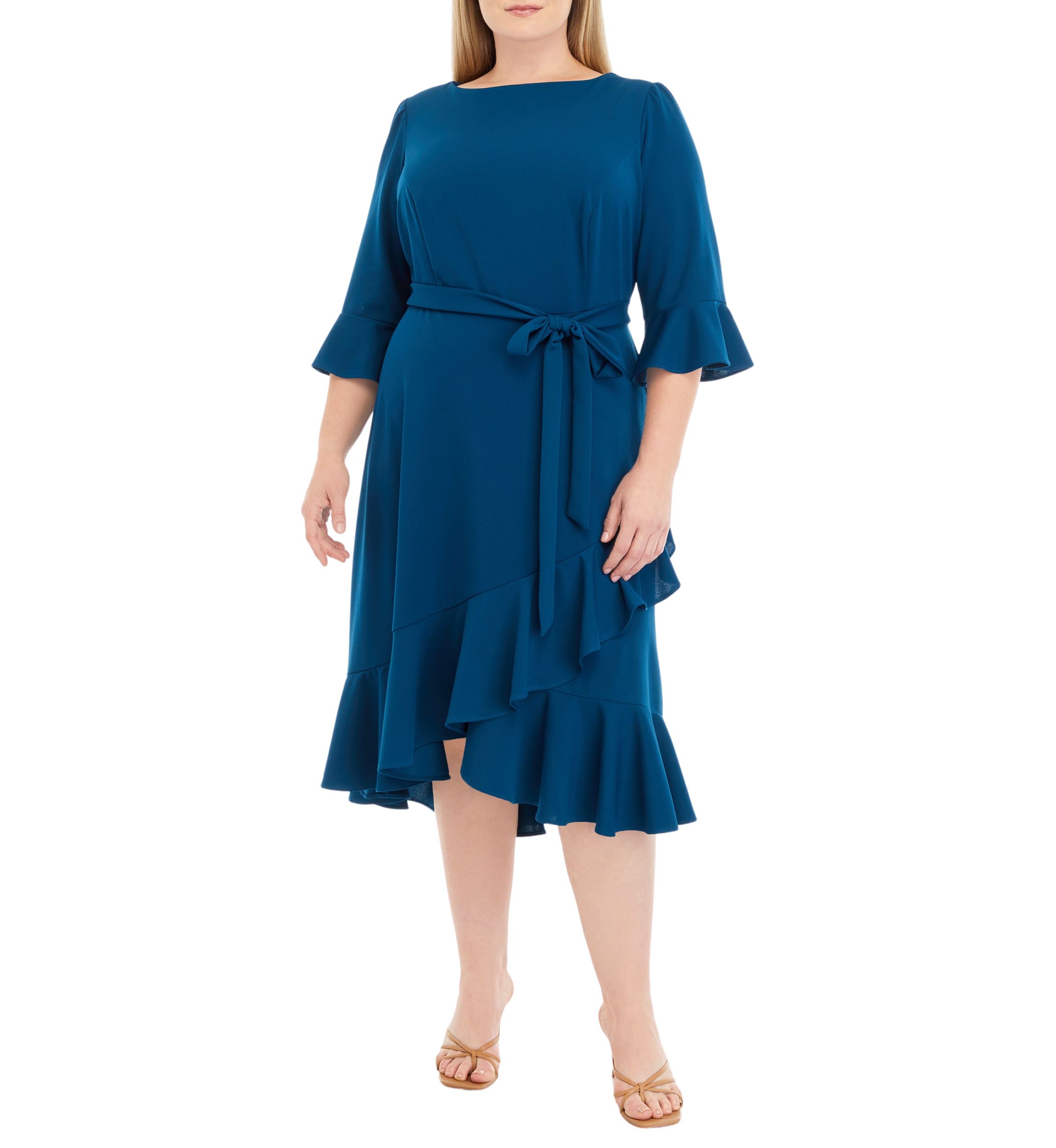 Plus Size Bell Sleeve Dress
