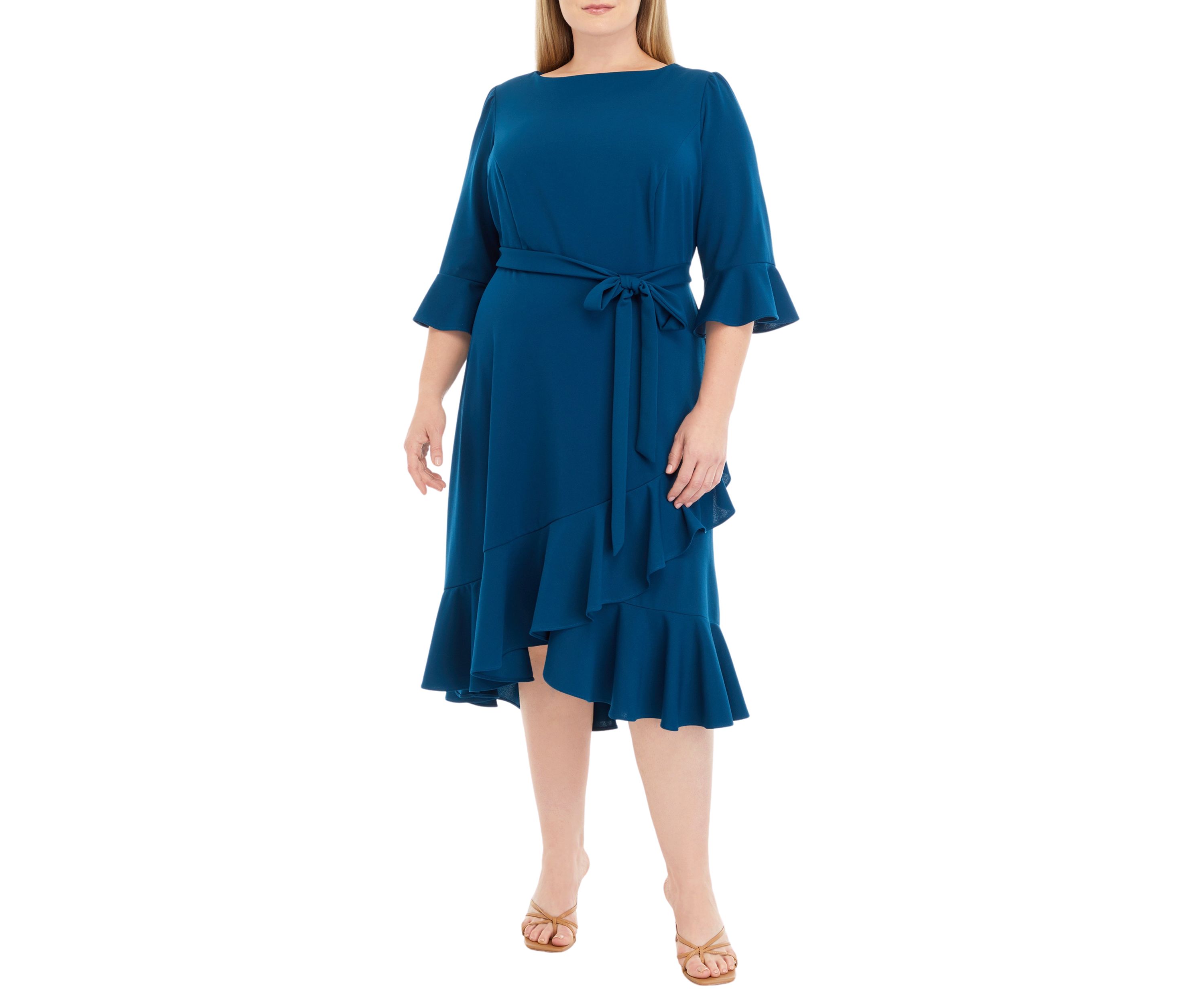 Plus Size Bell Sleeve Dress
