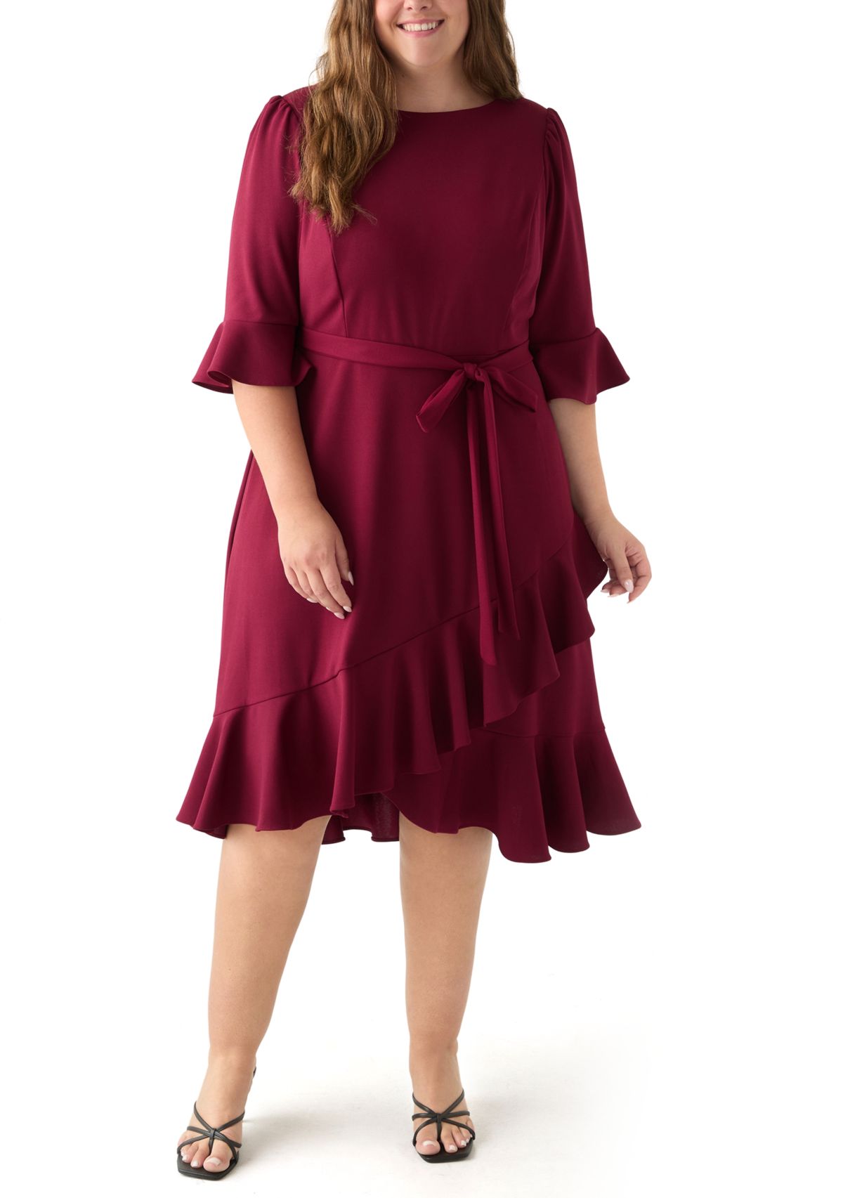 Plus Size Bell Sleeve Dress