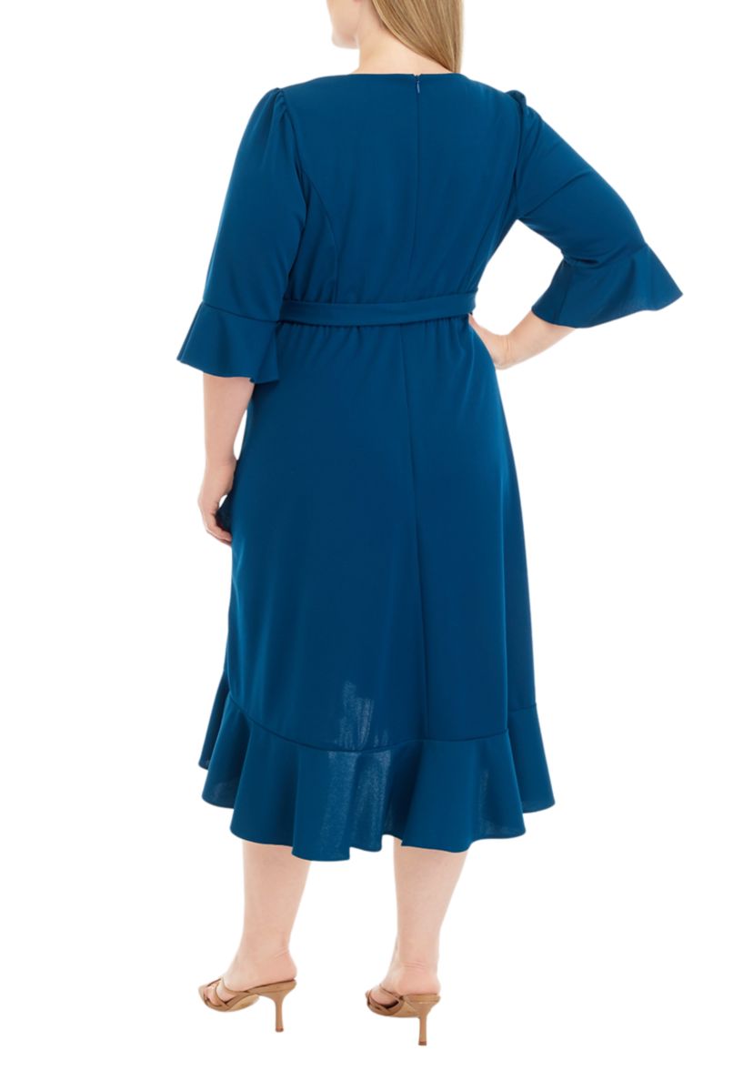 Plus Size Bell Sleeve Dress
