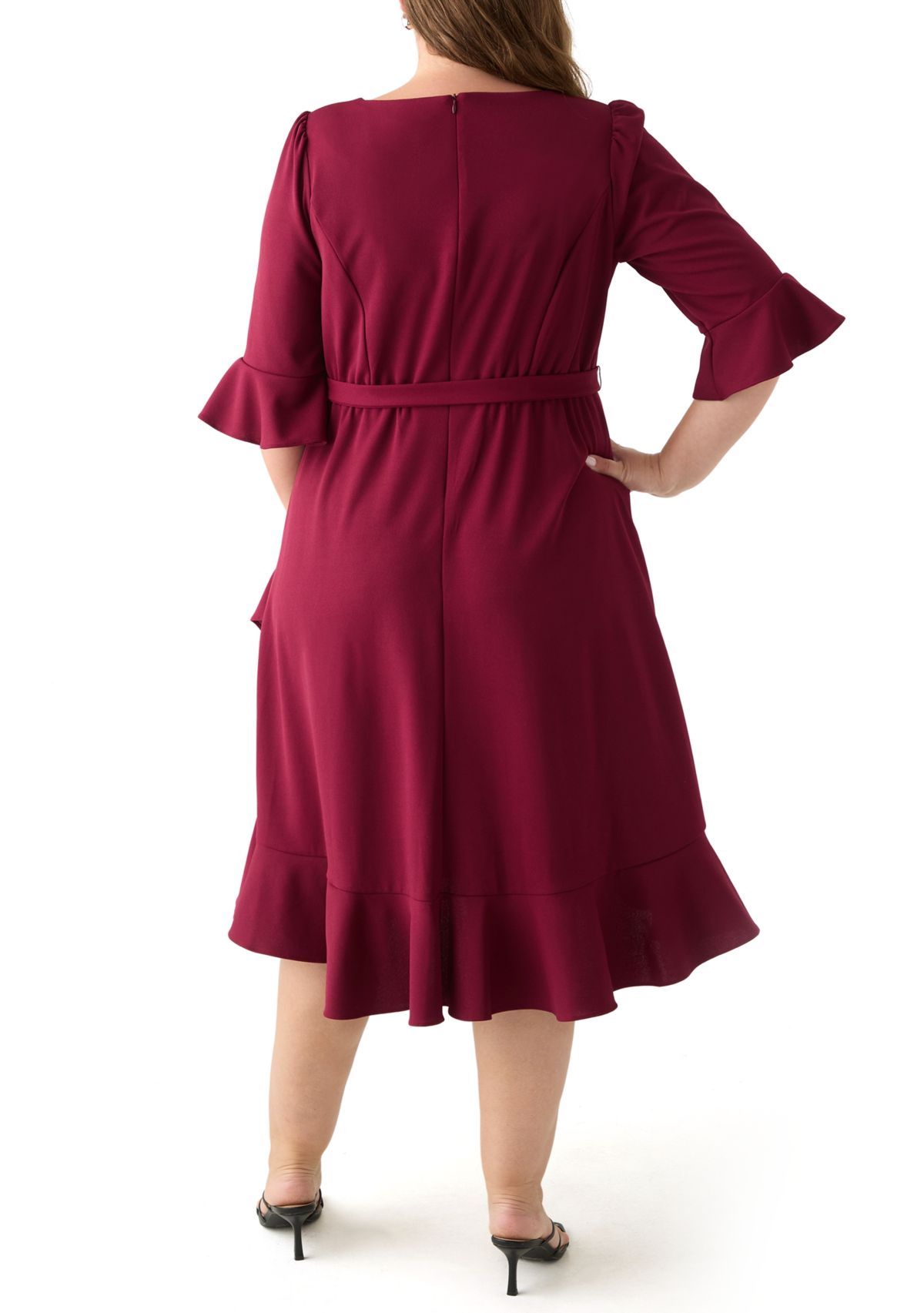 Plus Size Bell Sleeve Dress