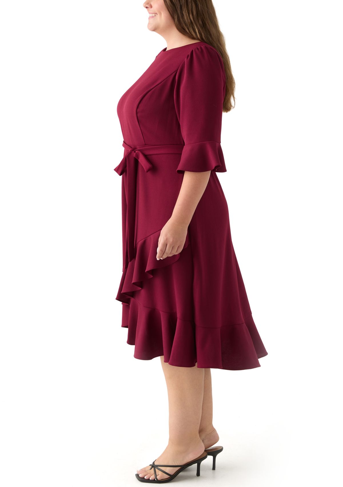 Plus Size Bell Sleeve Dress