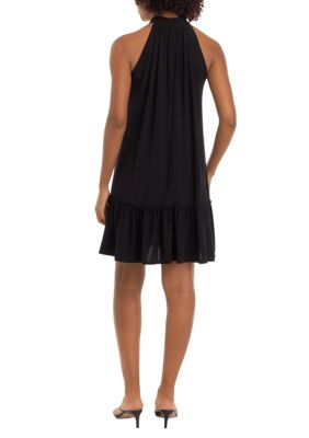 Women's Sleeveless Halter A-Line Dress