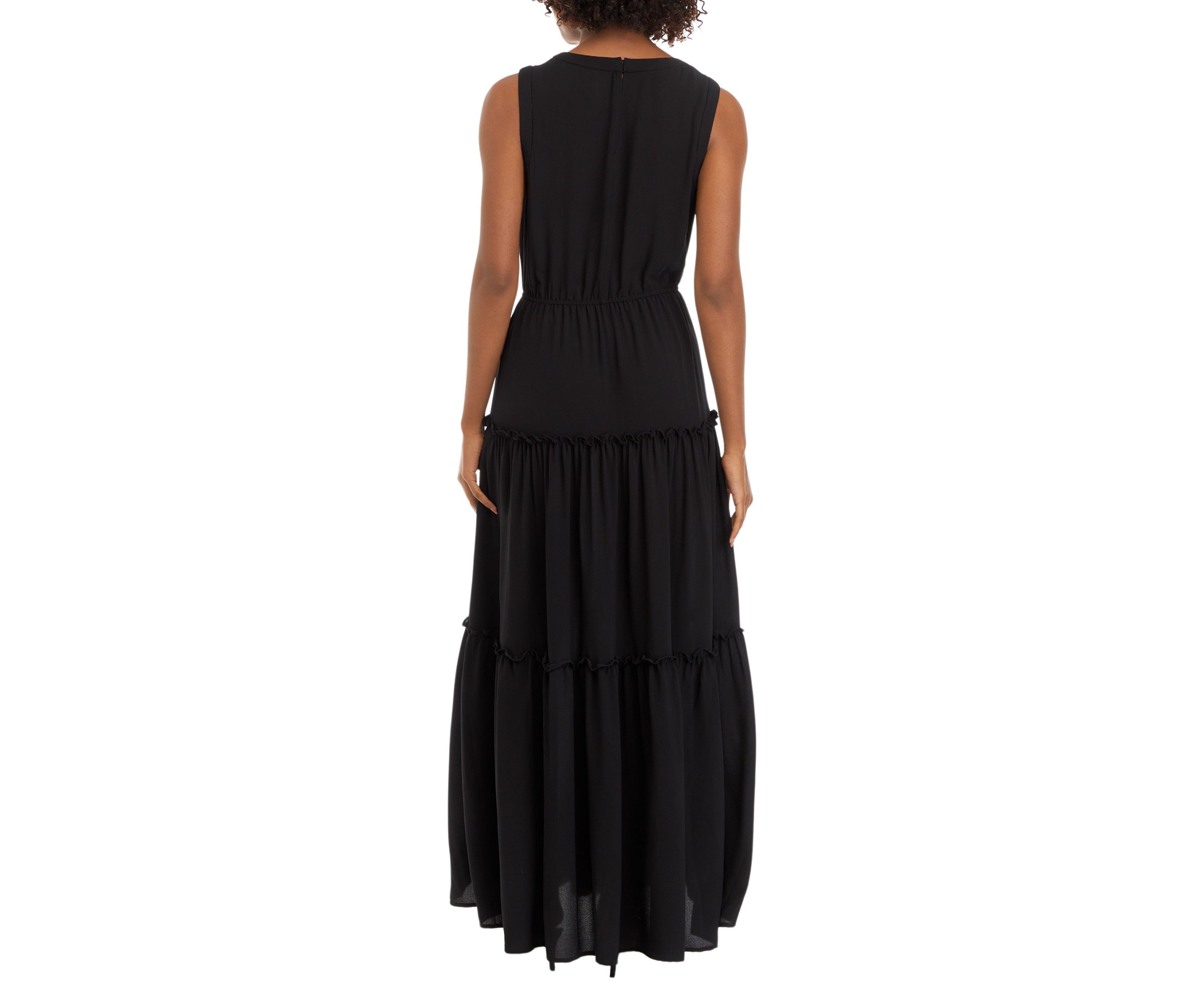 Womens Sleeveless Halter Neck Maxi Dress