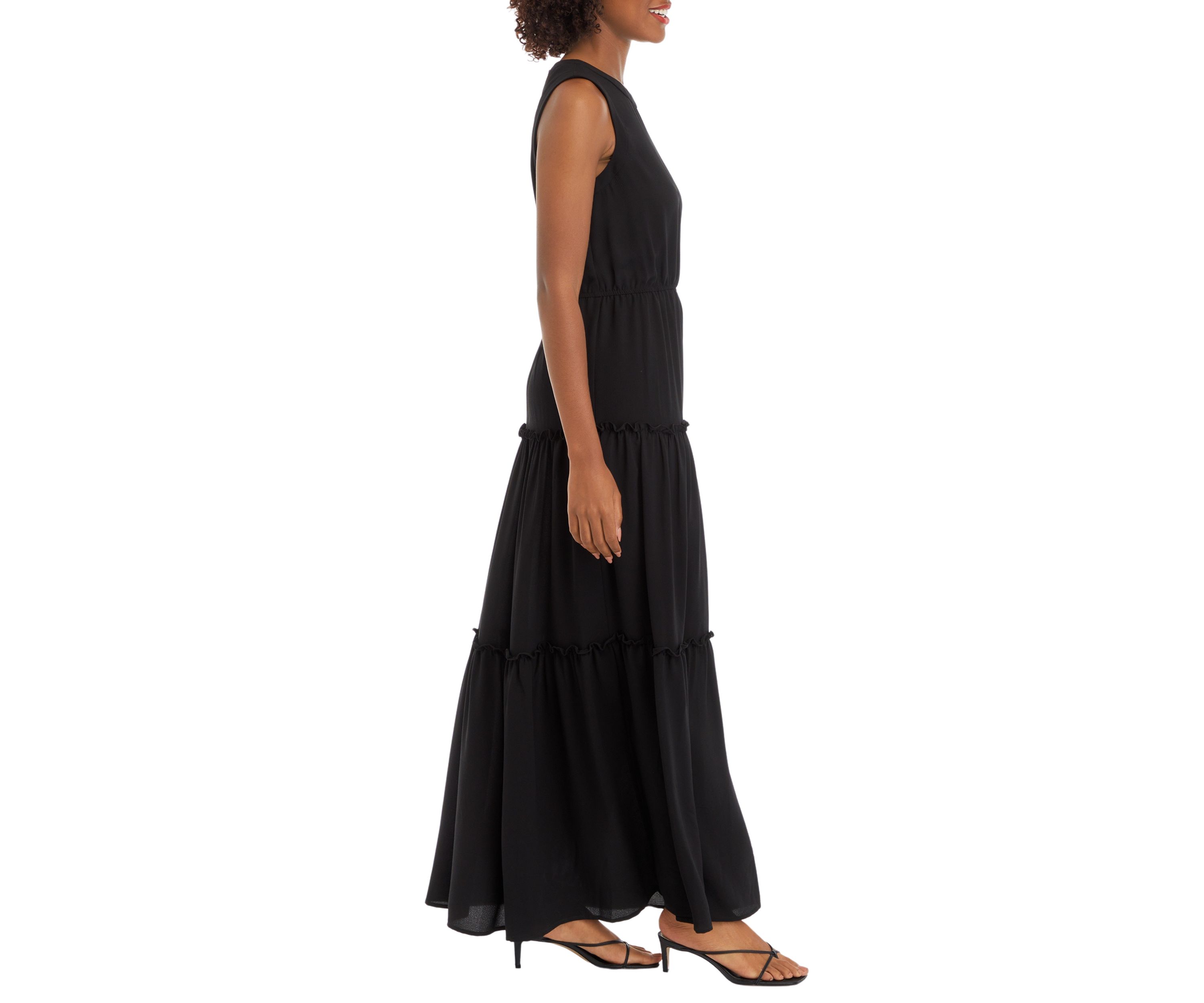 Womens Sleeveless Halter Neck Maxi Dress