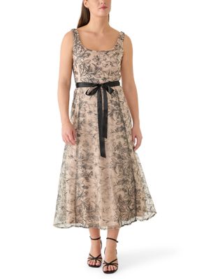 chinese dress ladies Women's Black Lace Ruffle Dress