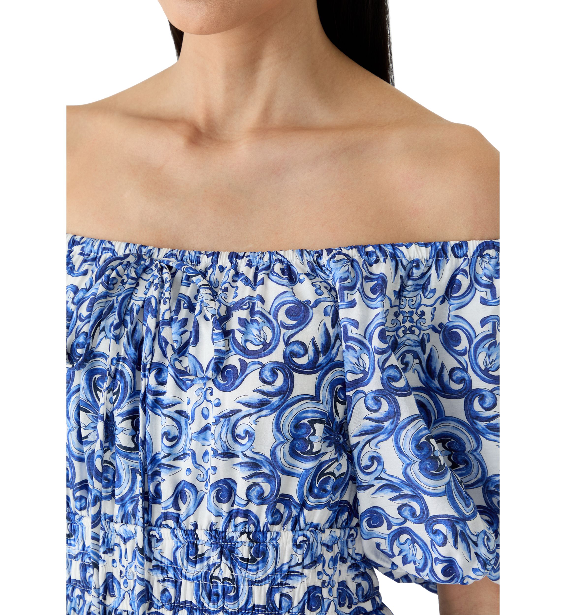 off the shoulder t shirt maxi dress Off-The-Shoulder Reverse Tie-Dye Maxi Dress
