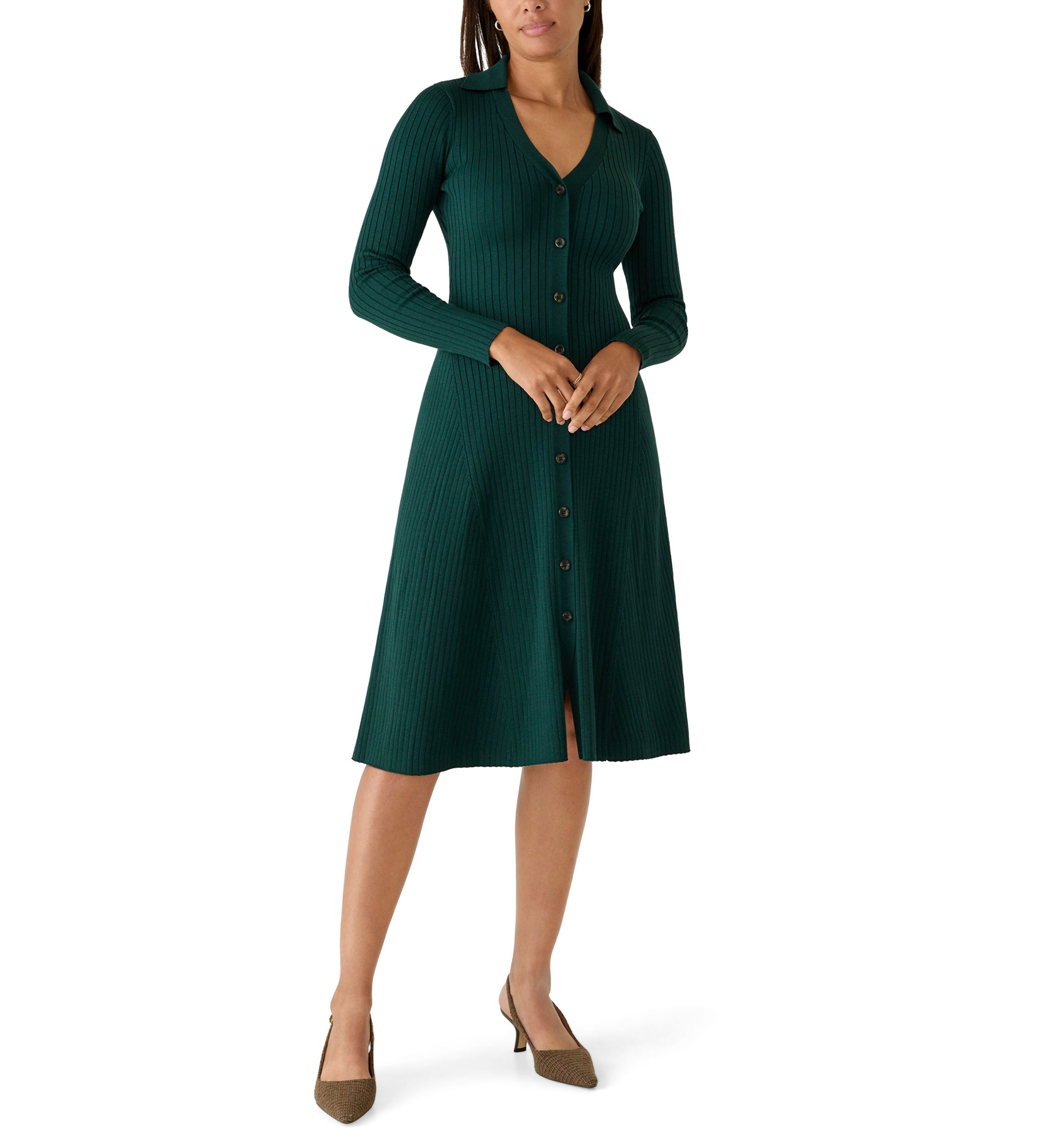 maison tara green dress SID-DA31923K