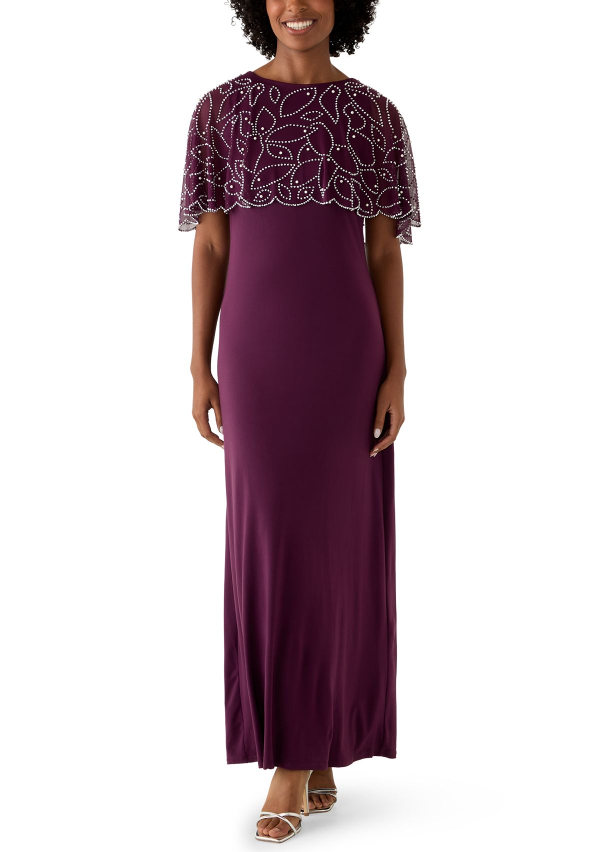 Womens Short Sleeve Mock Neck Print Dress