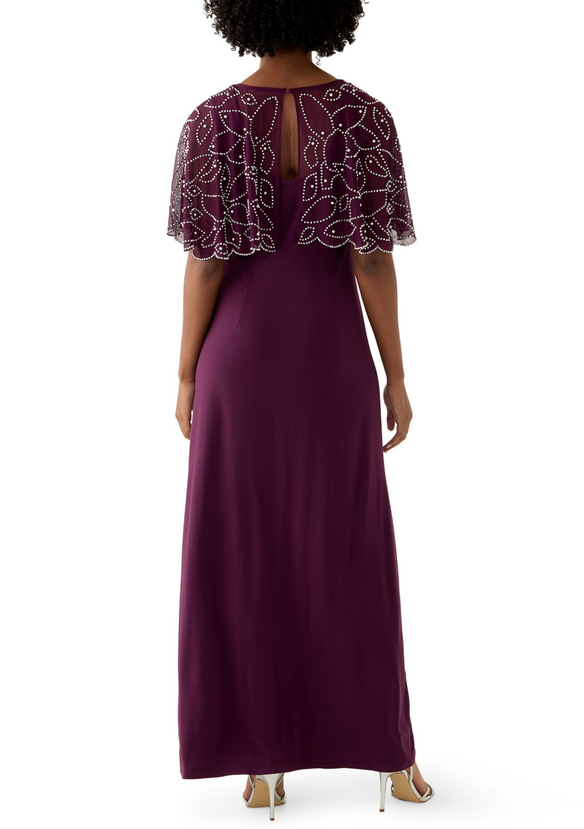 Womens Short Sleeve Mock Neck Print Dress