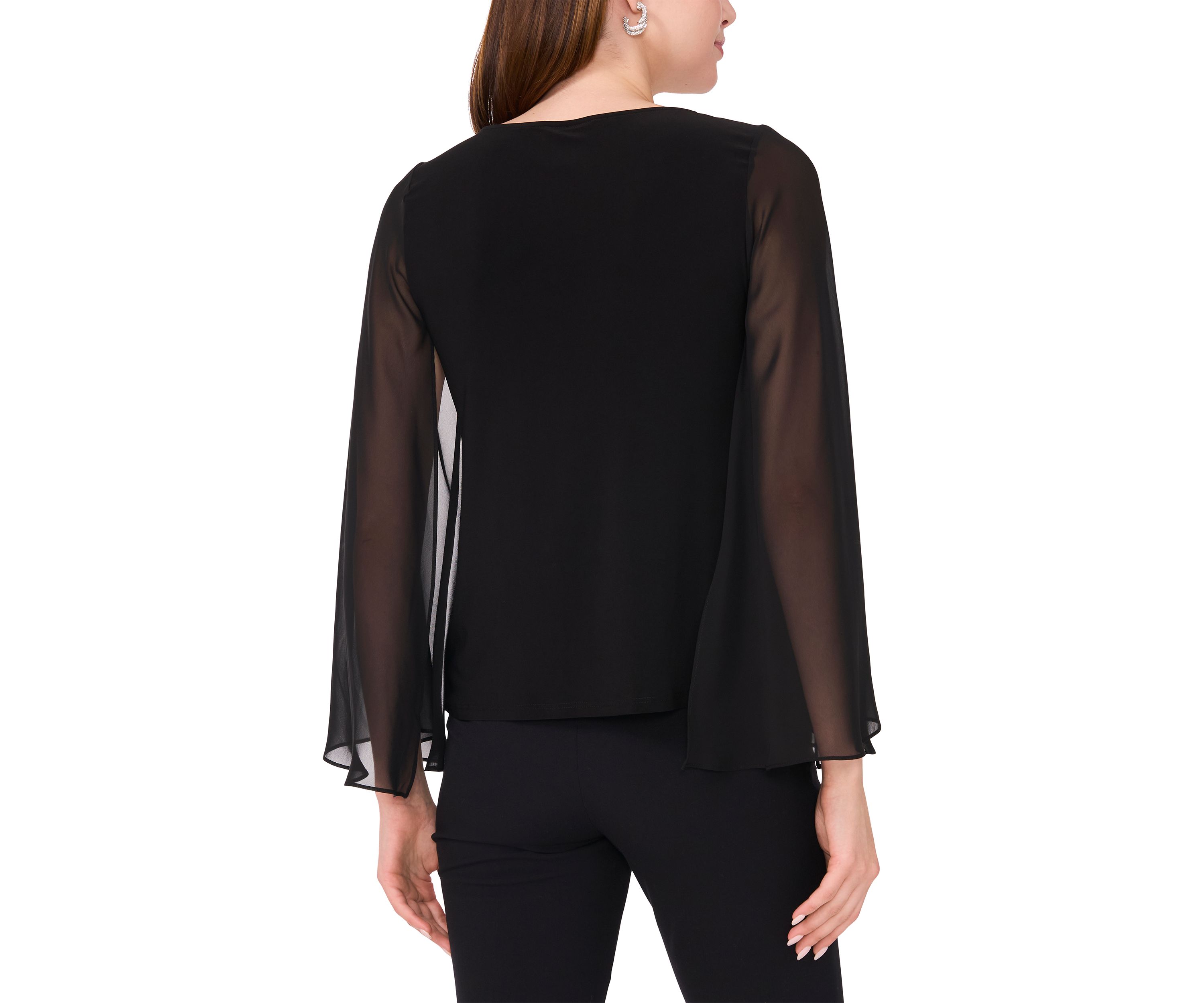 Womens Pearl Embellished Solid Top